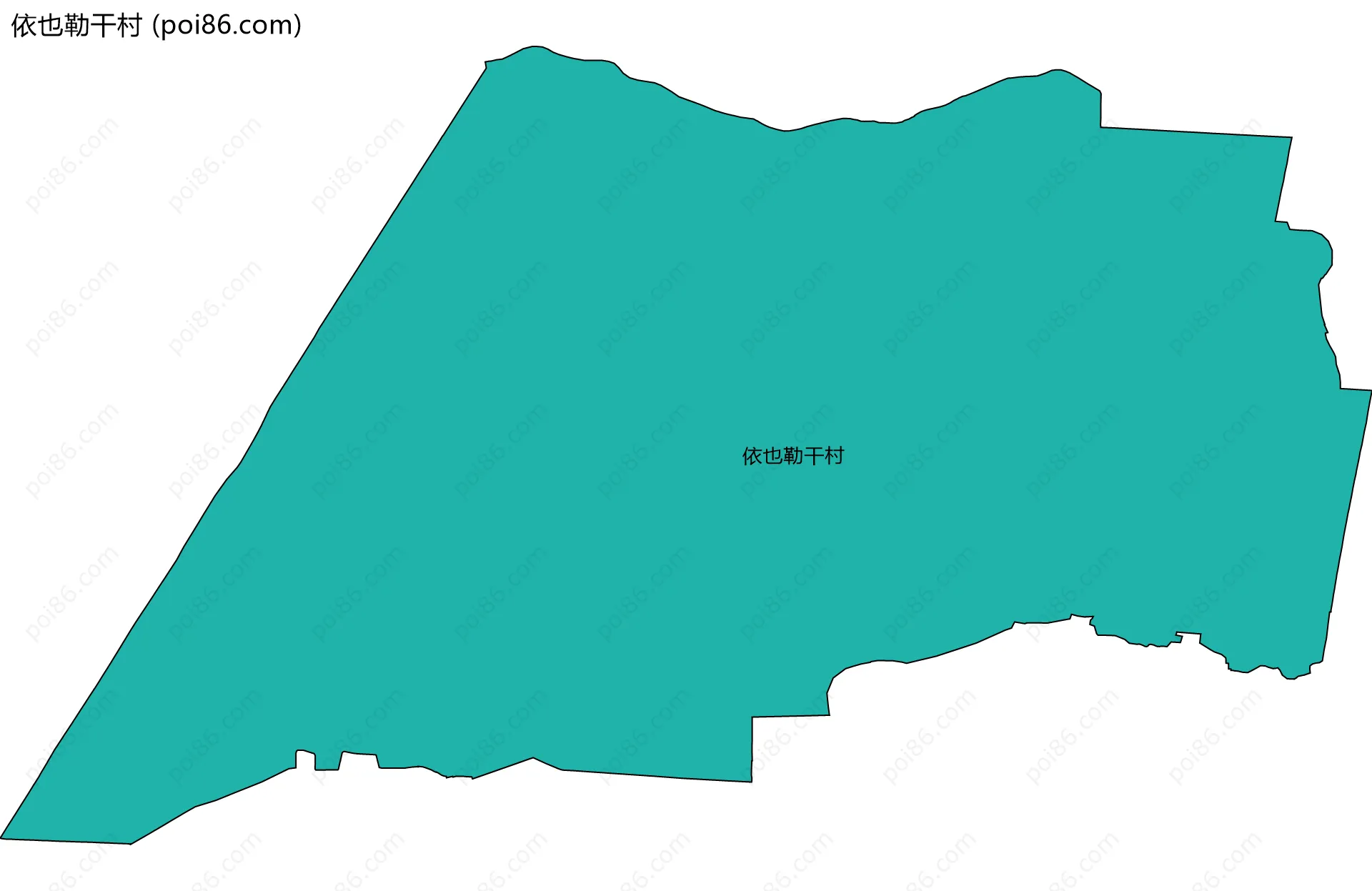 依也勒干村边界地图