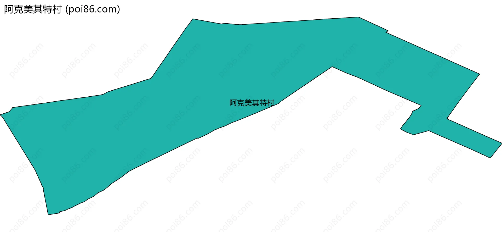 阿克美其特村边界地图