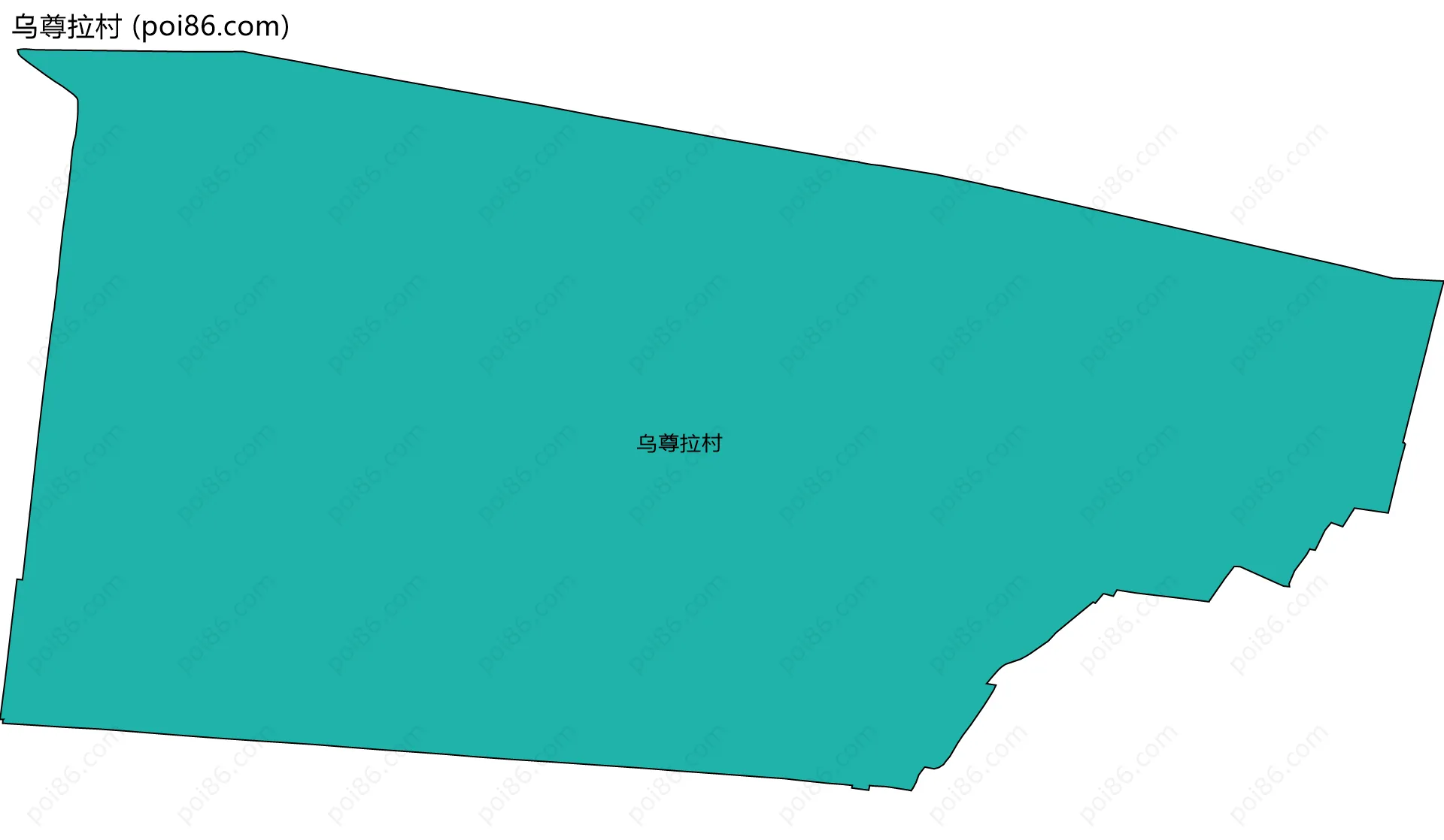 乌尊拉村边界地图