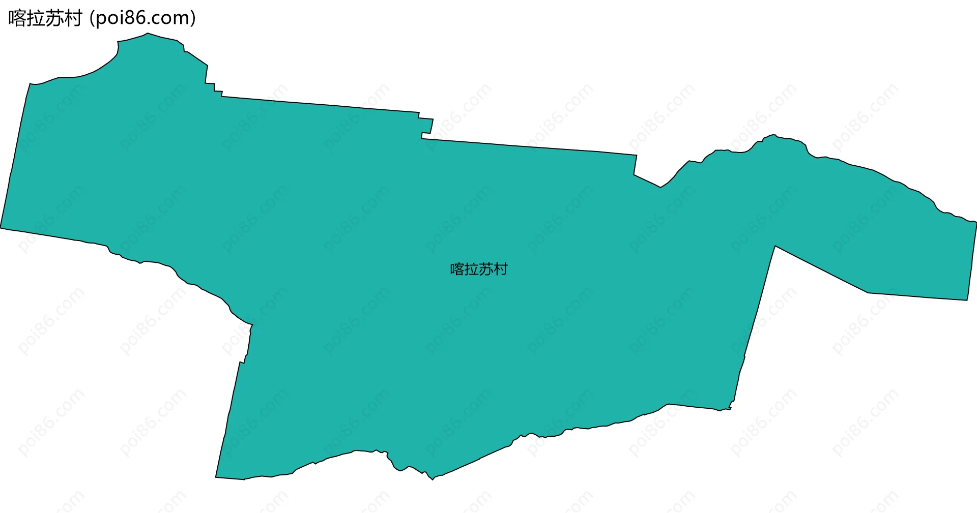 喀拉苏村边界地图