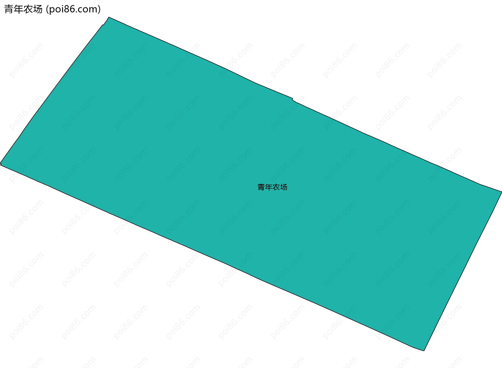 青年农场边界地图