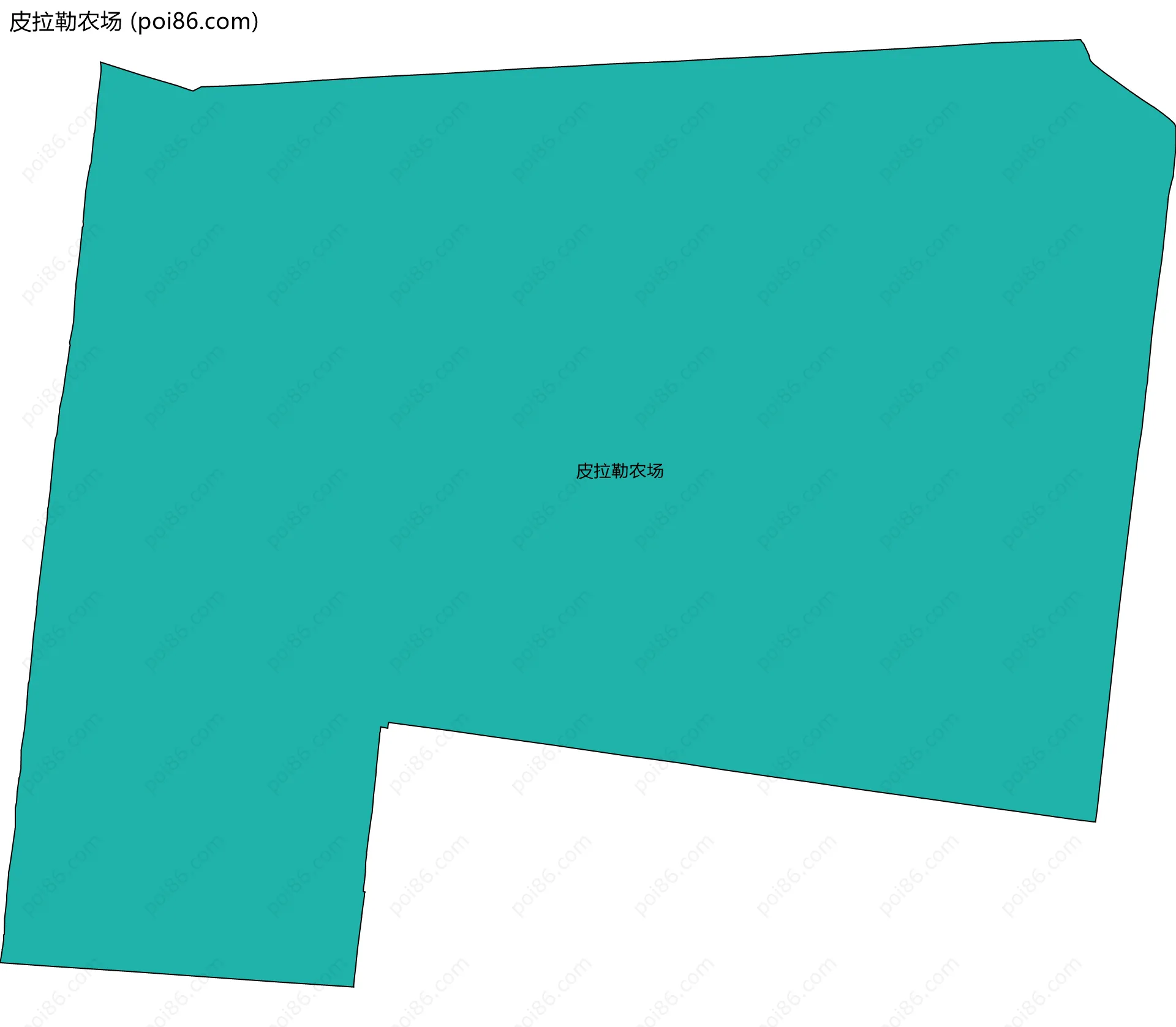 皮拉勒农场边界地图