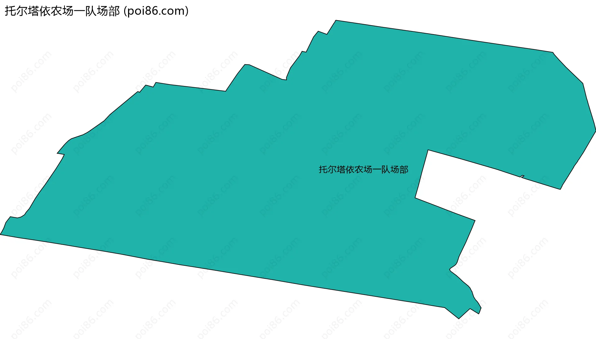 托尔塔依农场一队场部边界地图