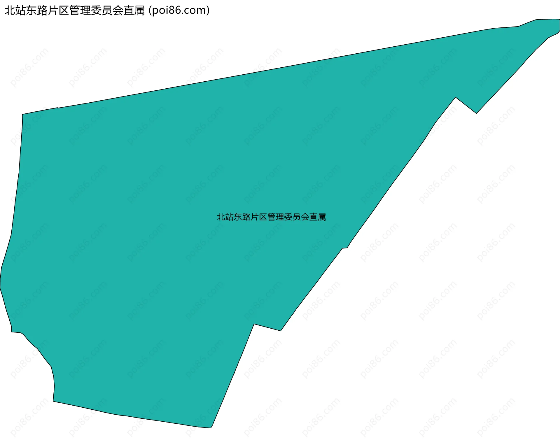 北站东路片区管理委员会直属边界地图