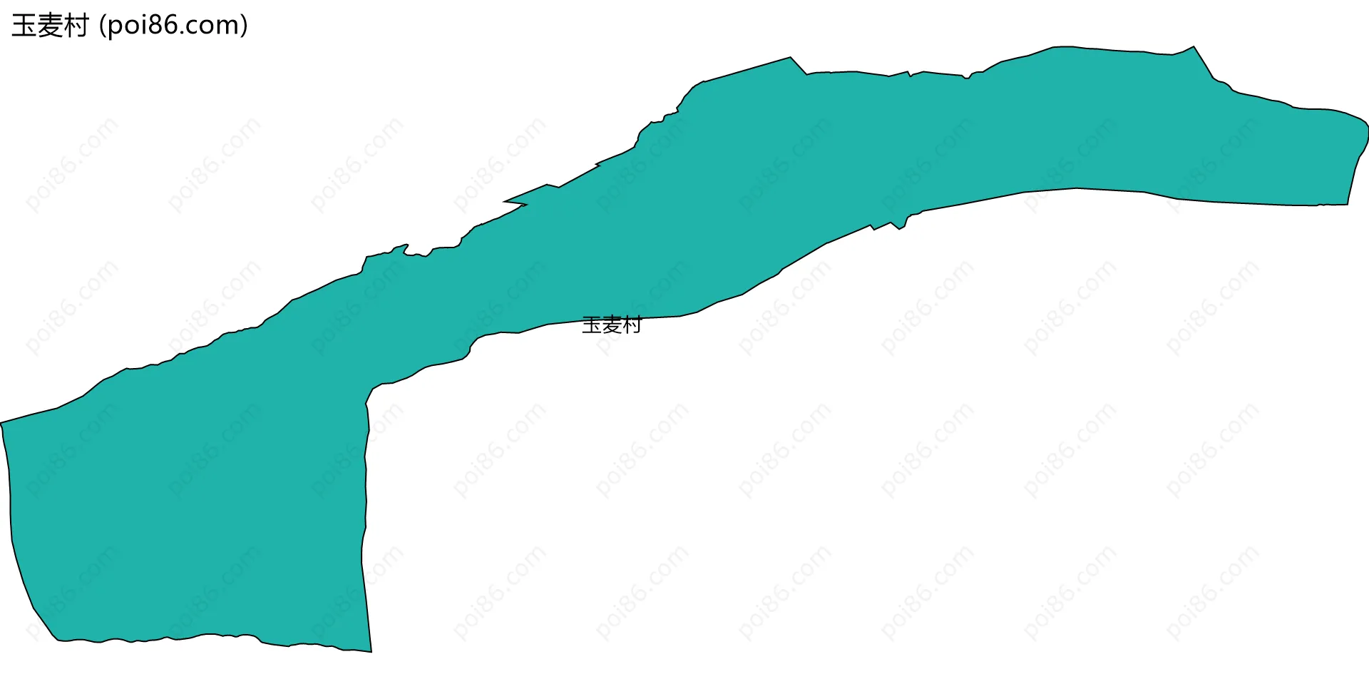 玉麦村边界地图