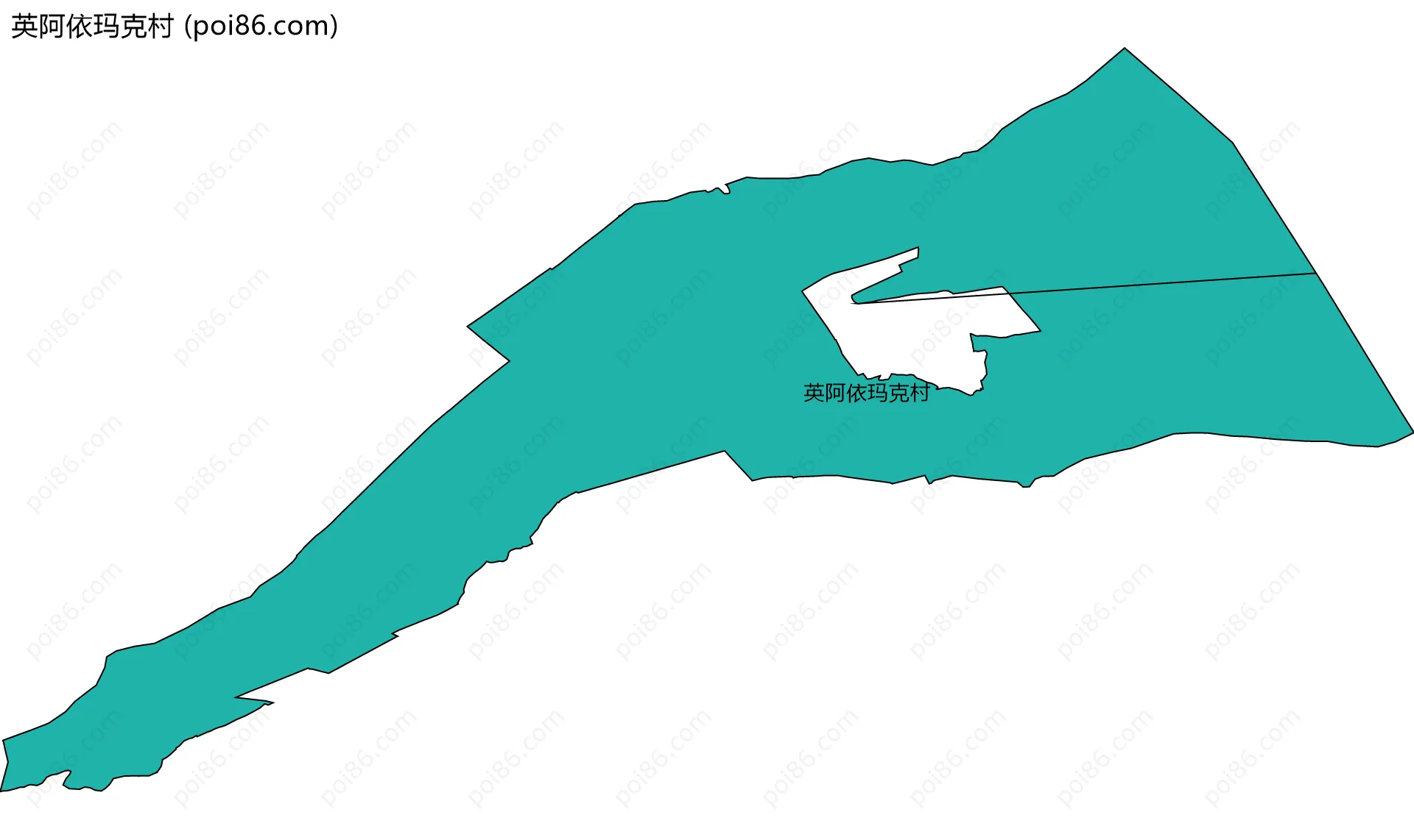 英阿依玛克村边界地图