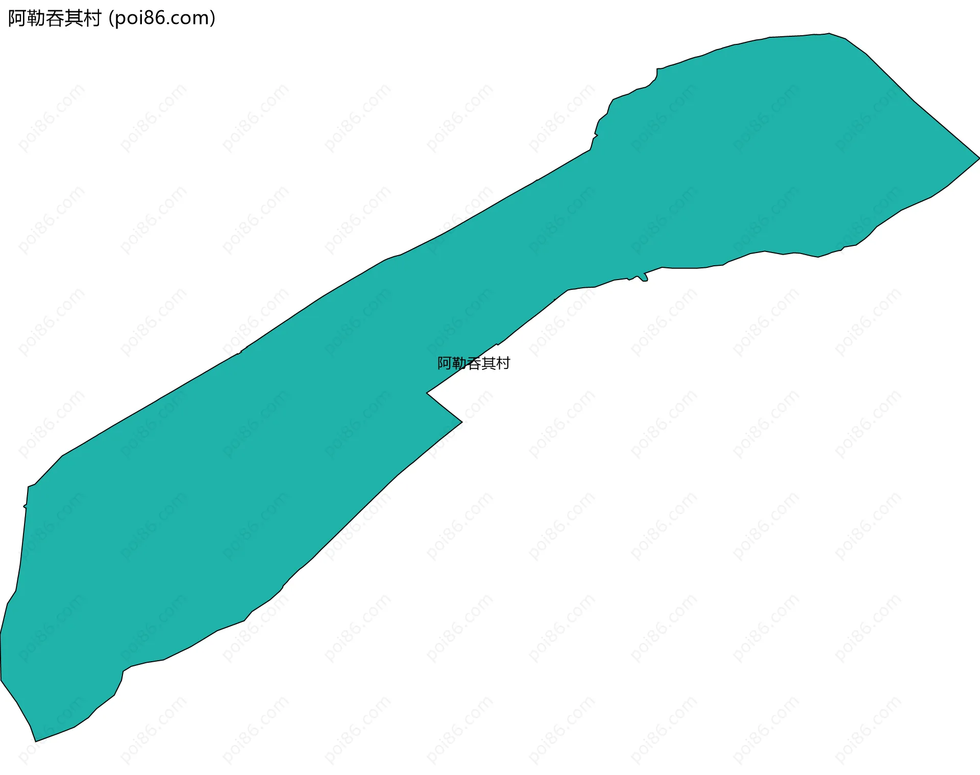 阿勒吞其村边界地图