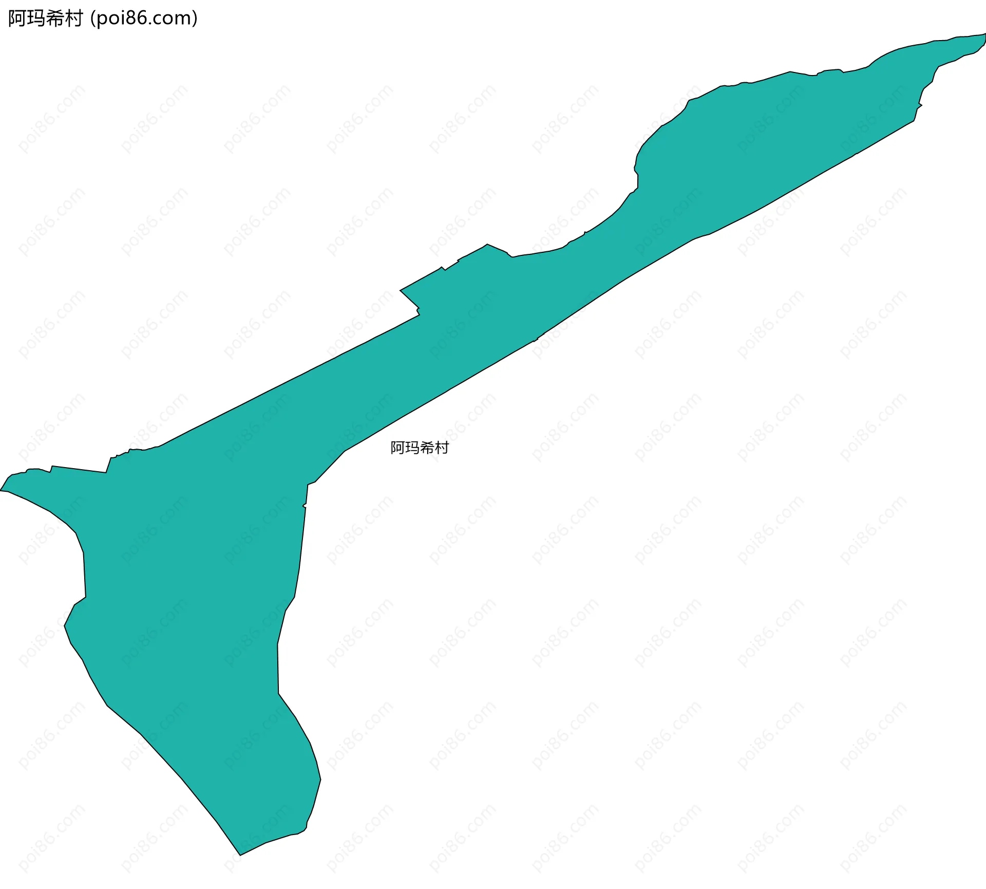 阿玛希村边界地图