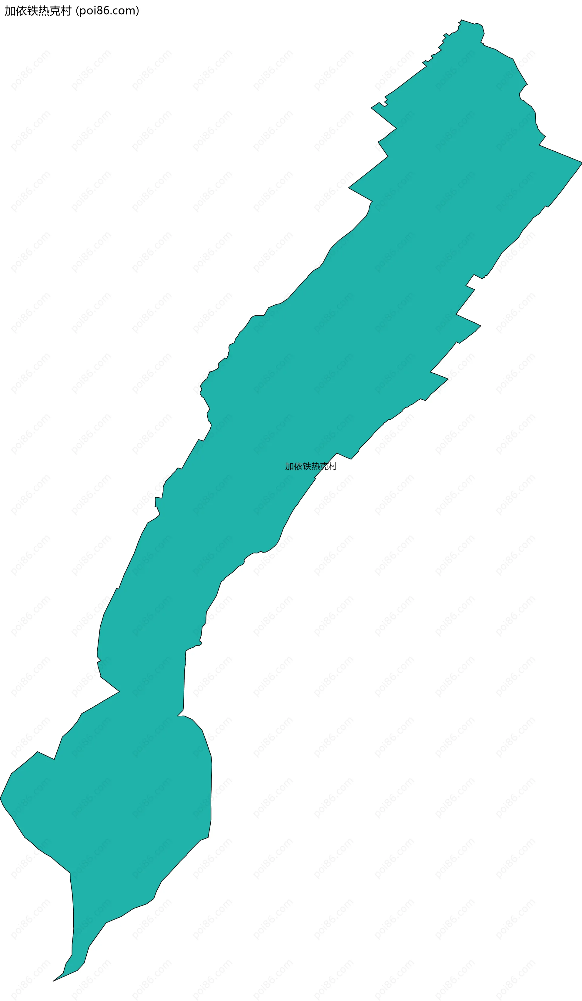 加依铁热克村边界地图