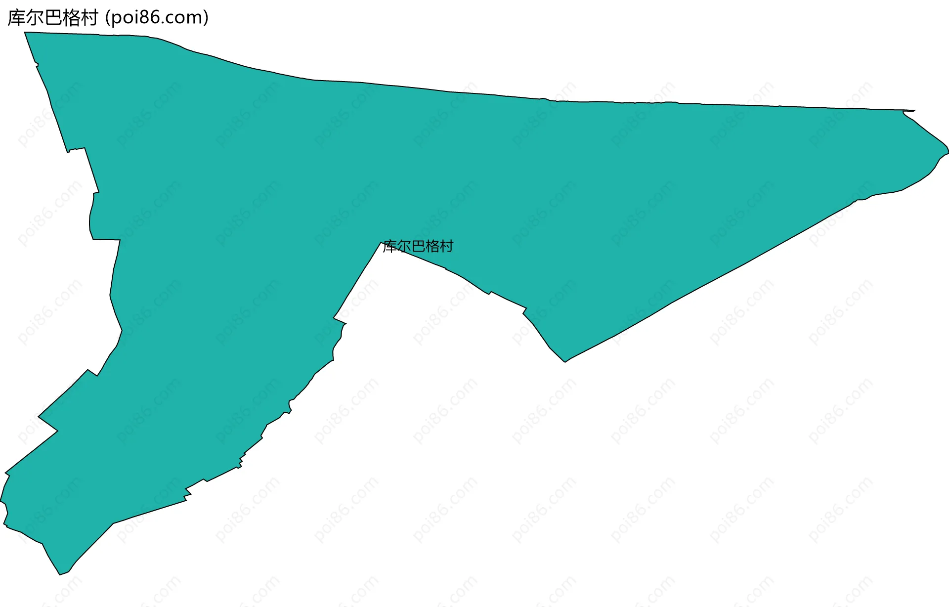 库尔巴格村边界地图