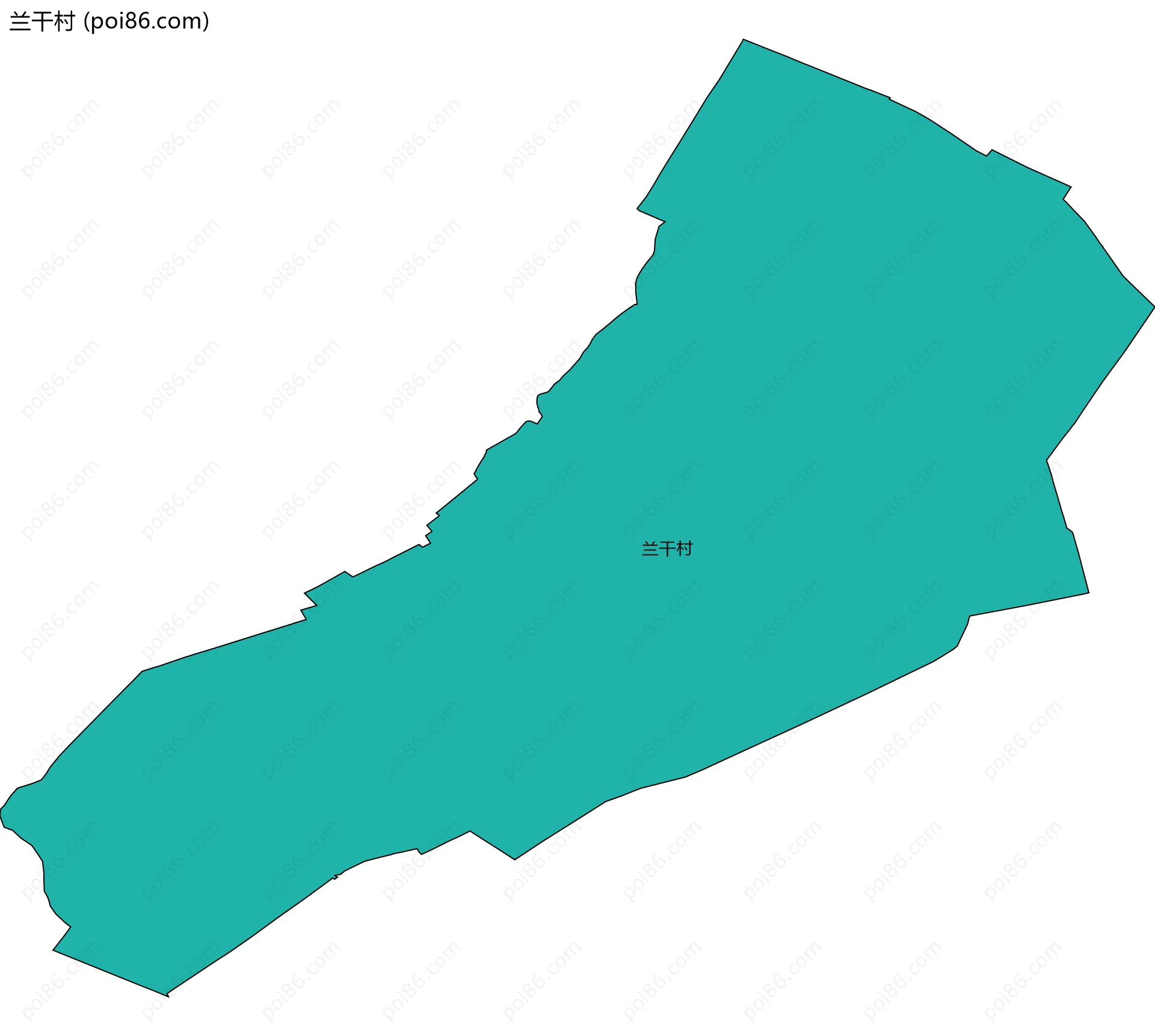 兰干村边界地图