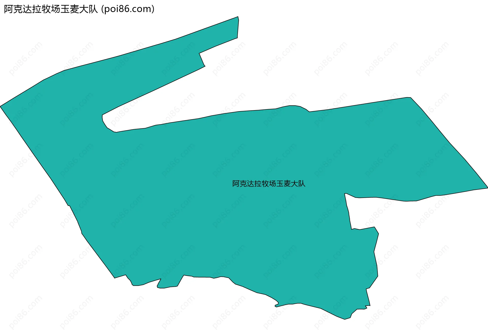 阿克达拉牧场玉麦大队边界地图