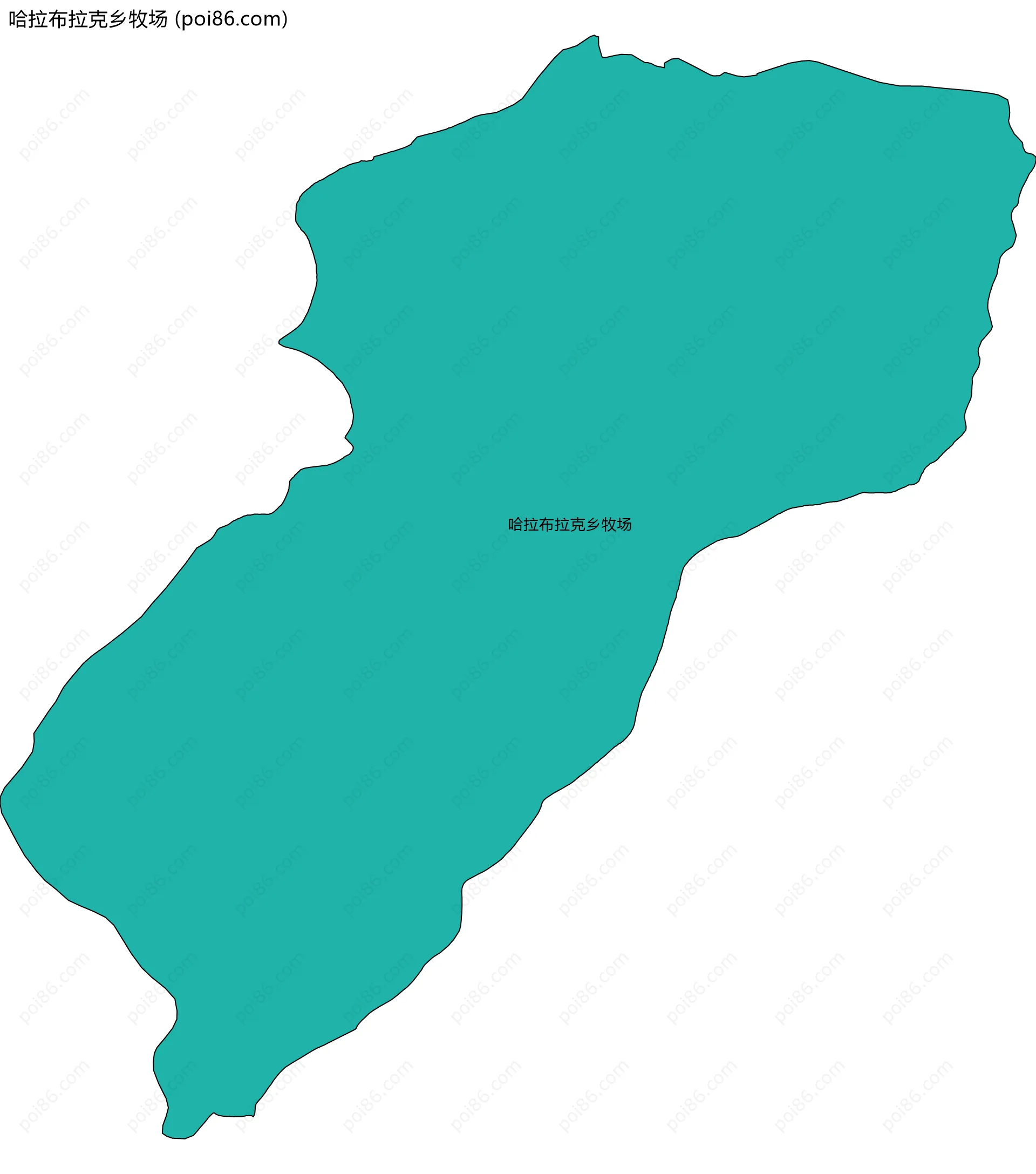 哈拉布拉克乡牧场边界地图