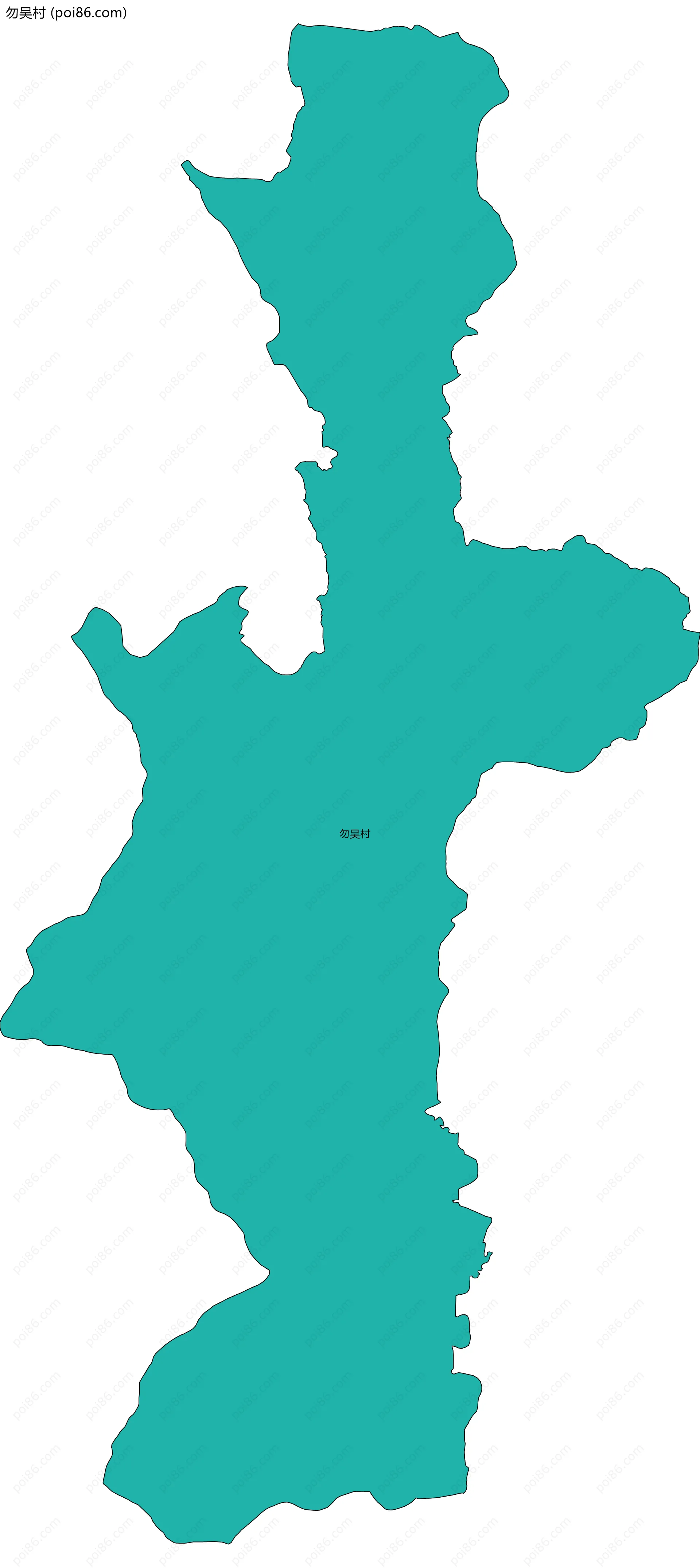 勿吴村边界地图