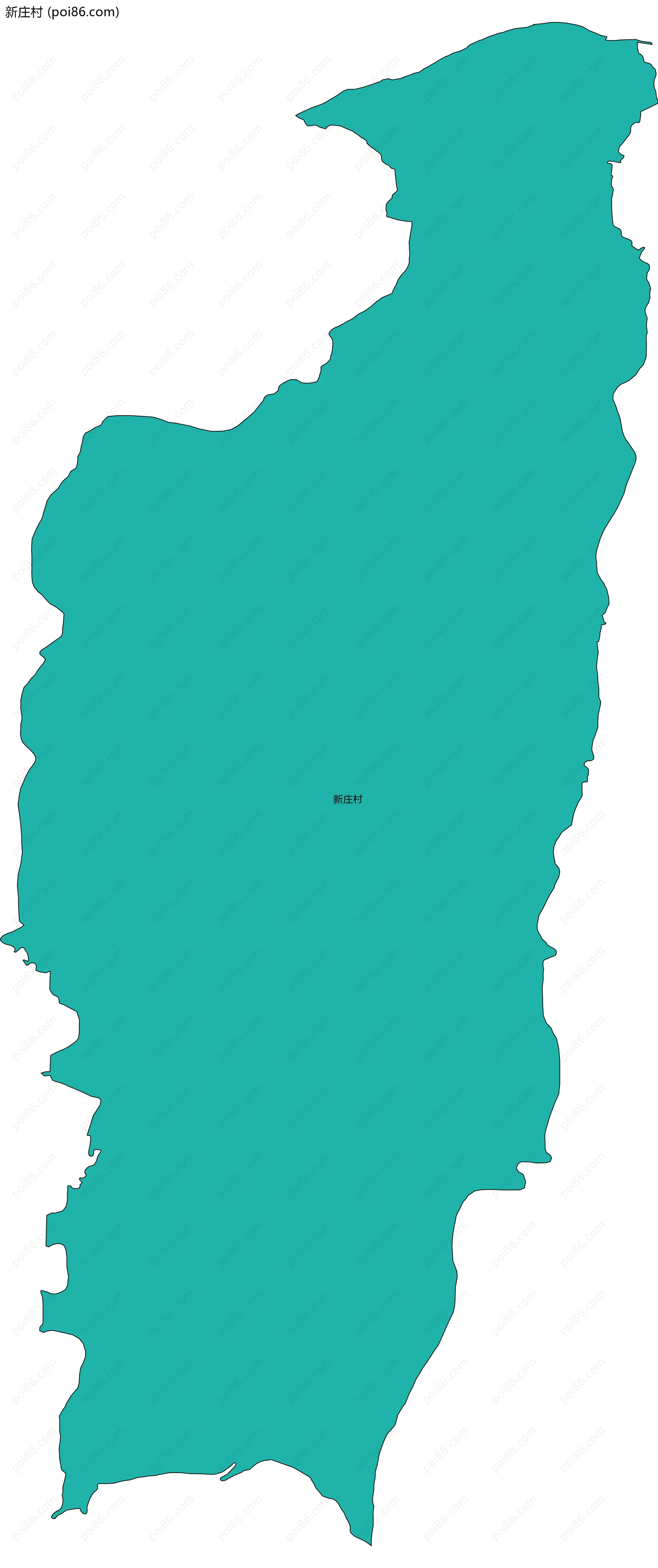 新庄村边界地图