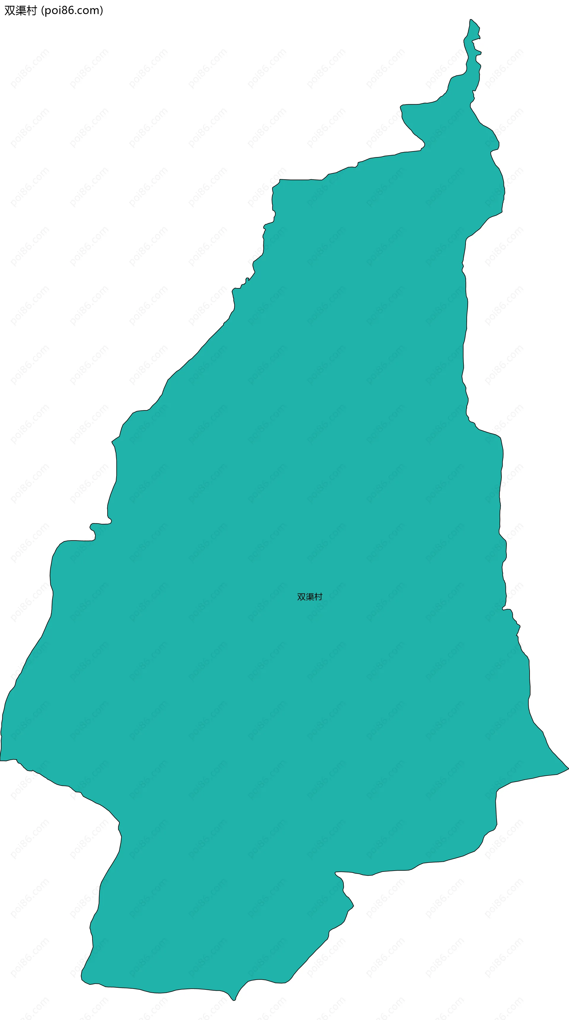 双渠村边界地图