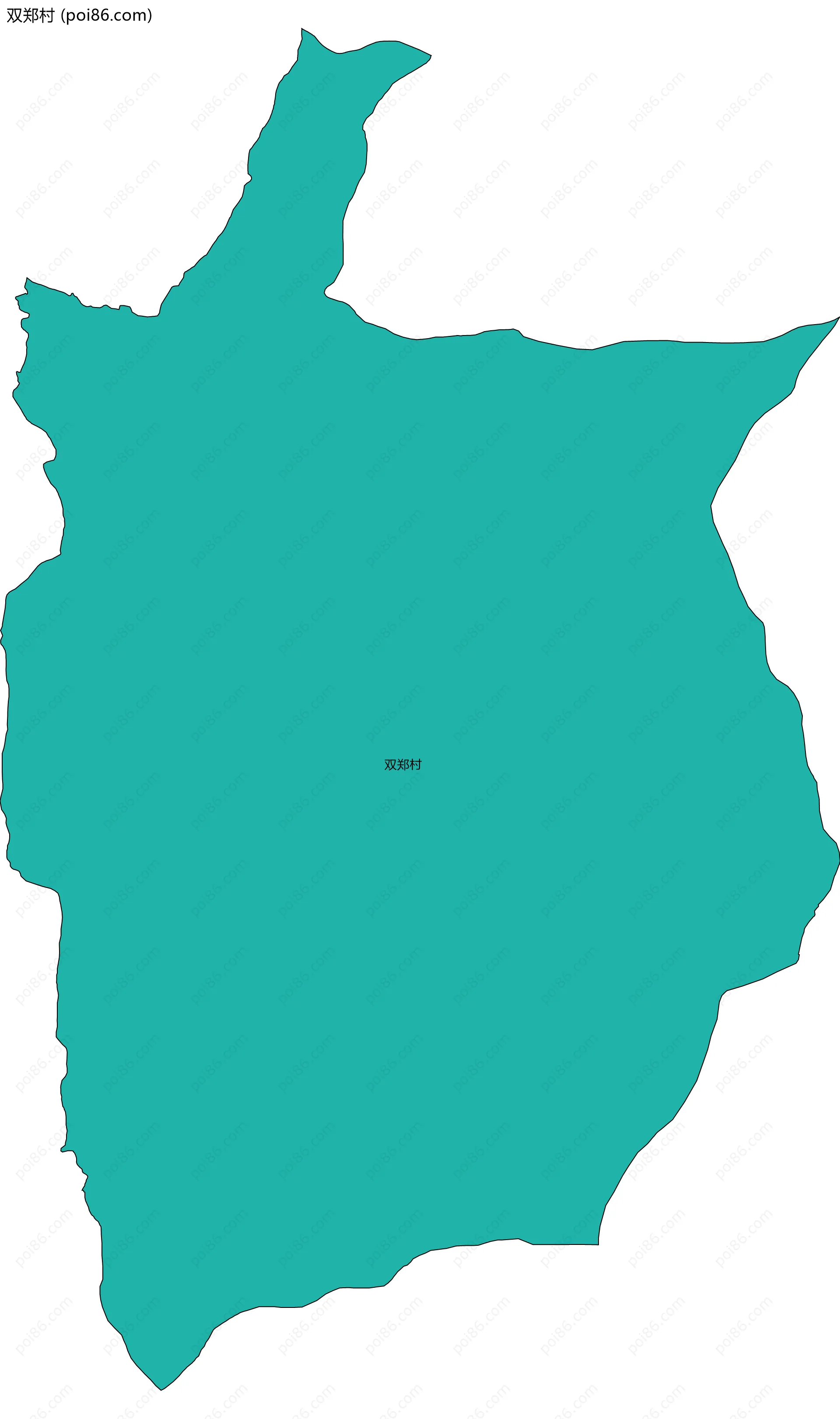 双郑村边界地图