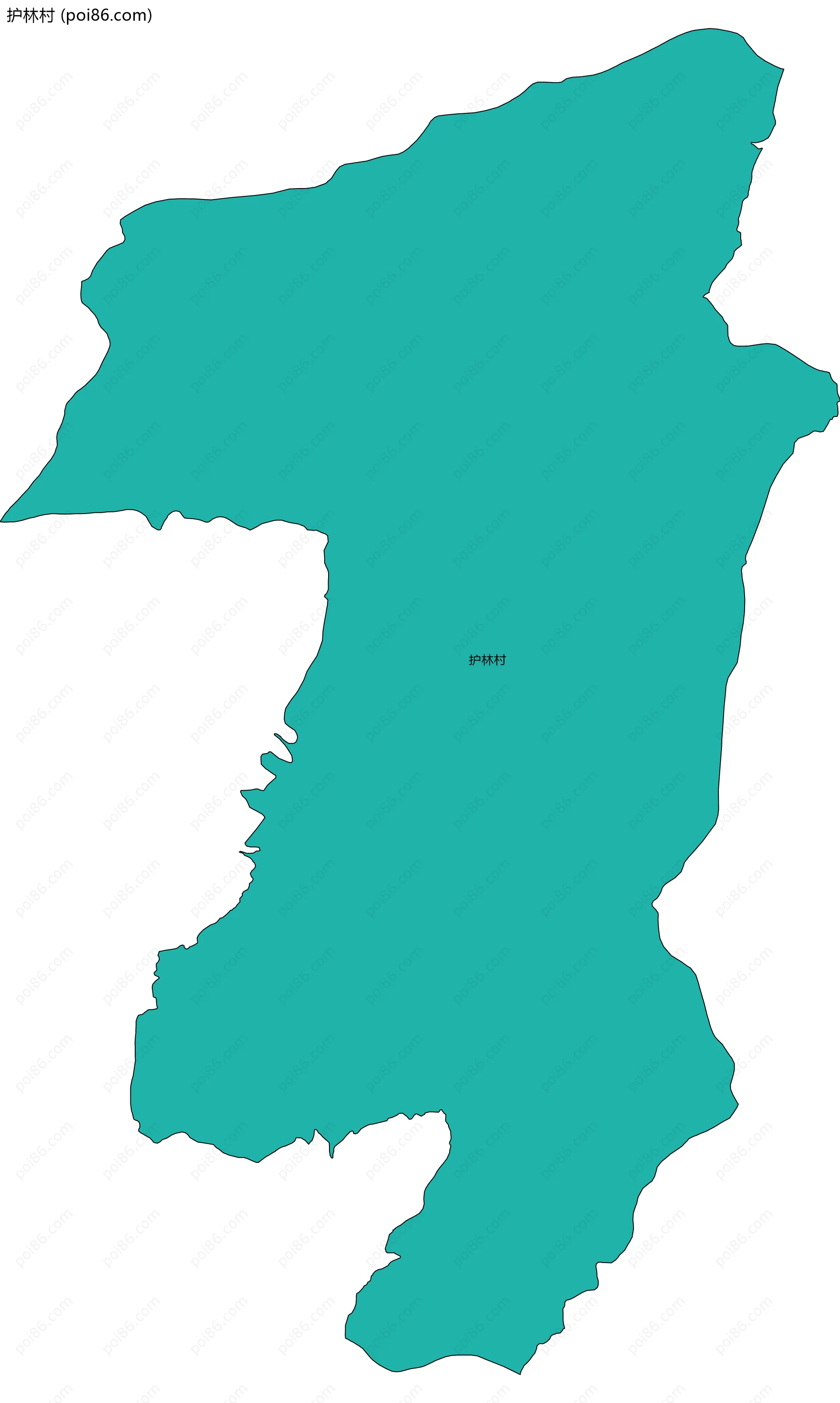 护林村边界地图