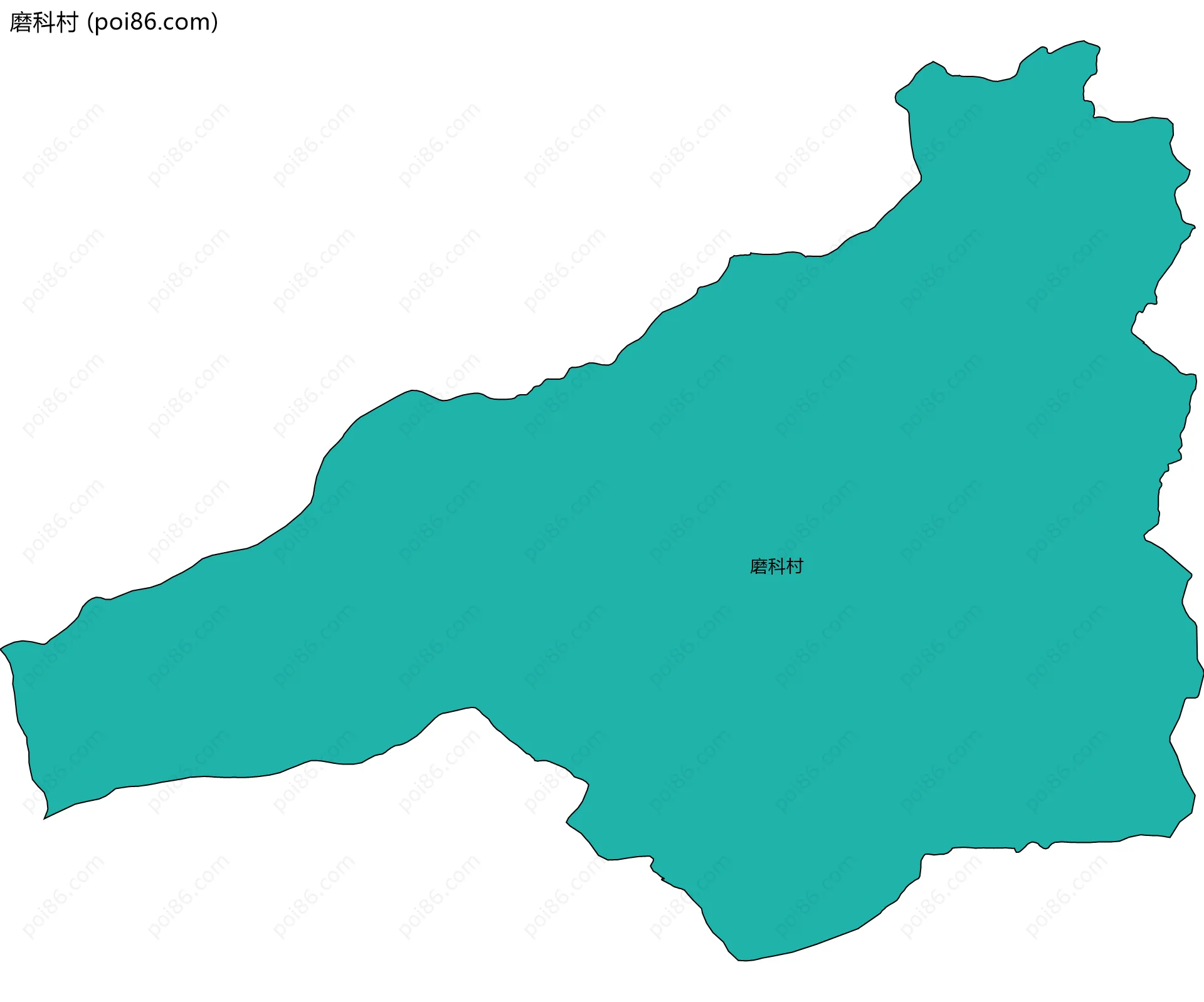 磨科村边界地图