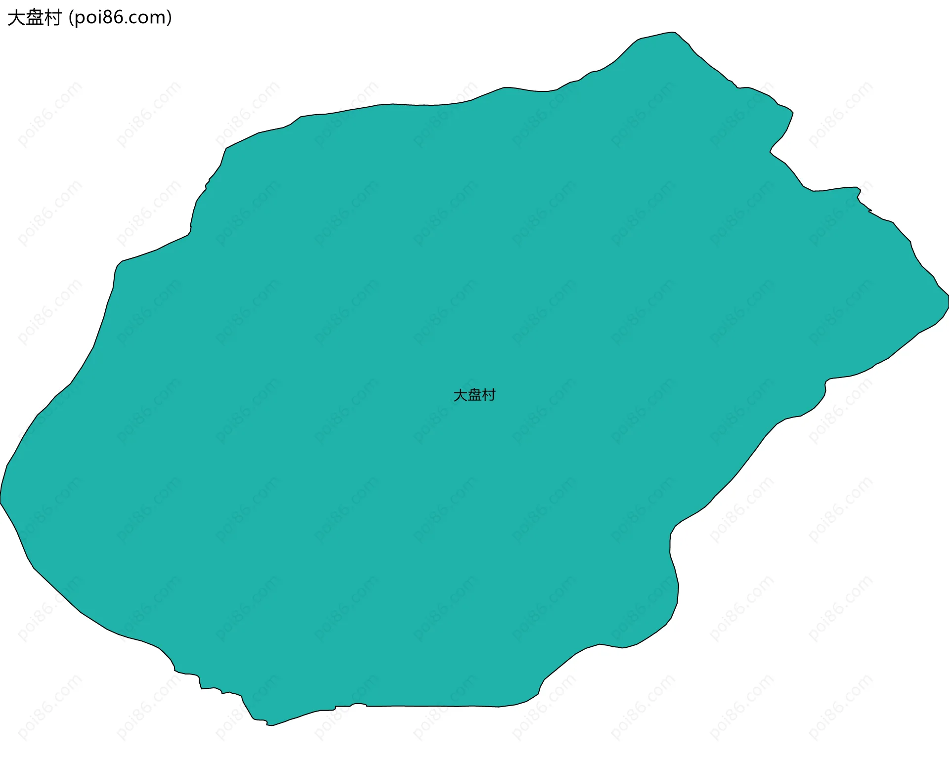 大盘村边界地图