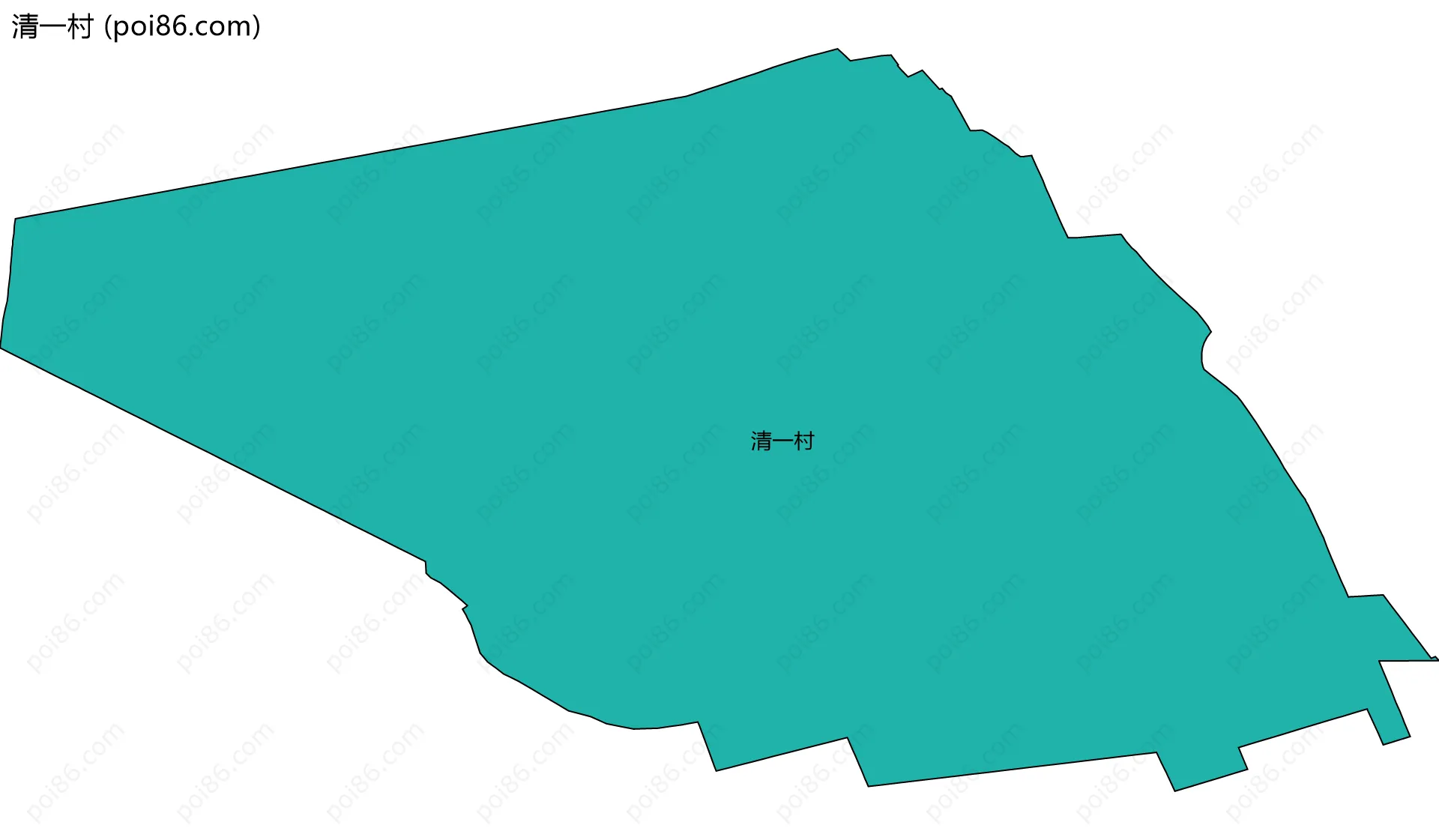 清一村边界地图