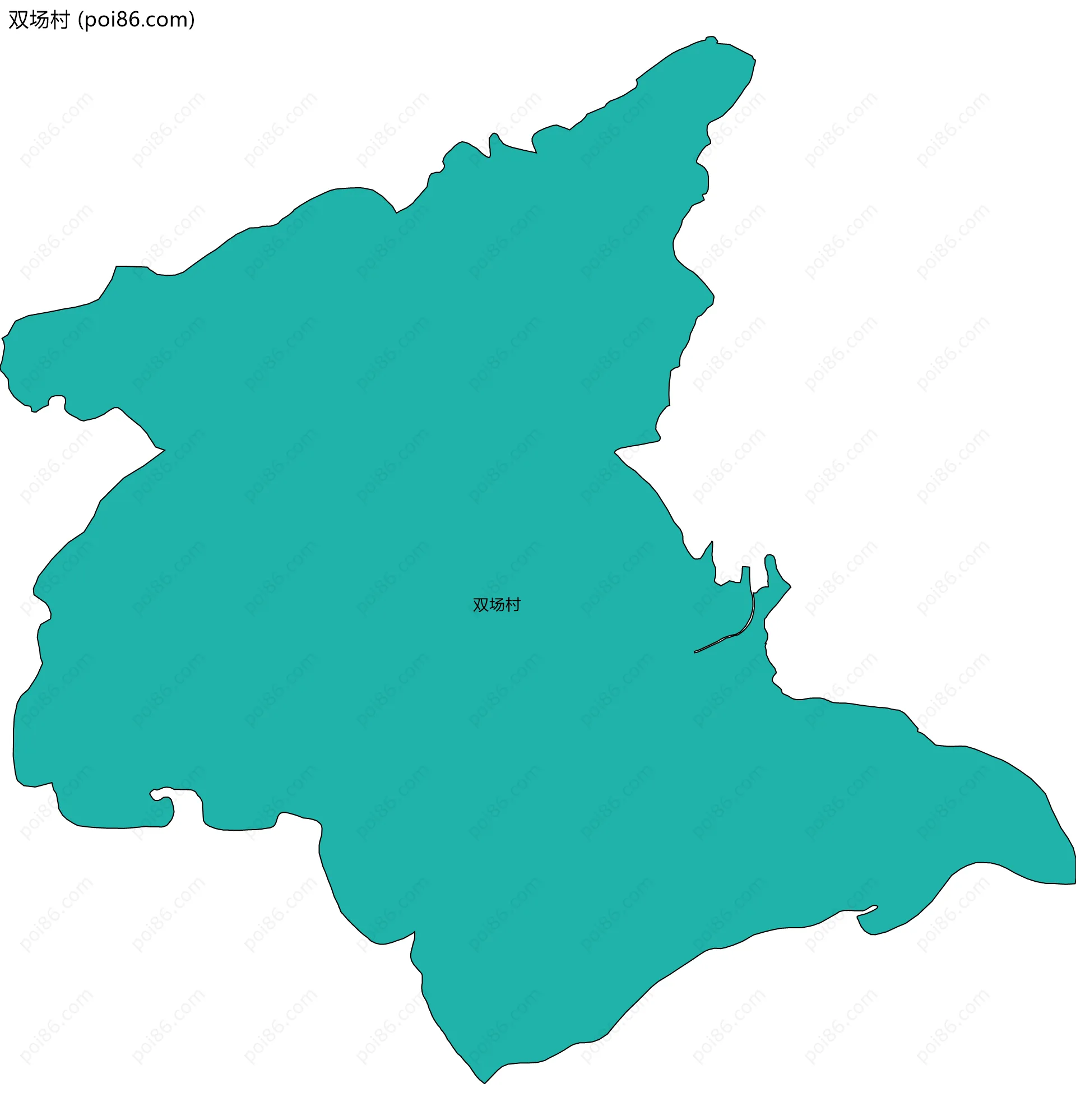 双场村边界地图