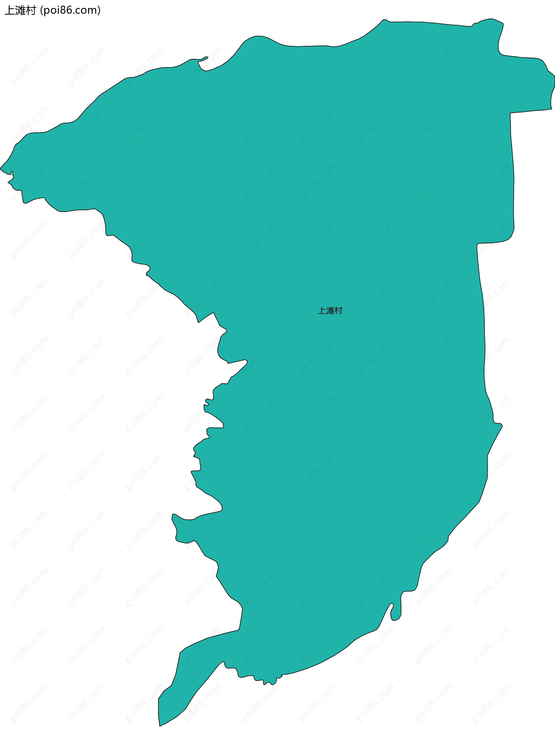 上滩村边界地图