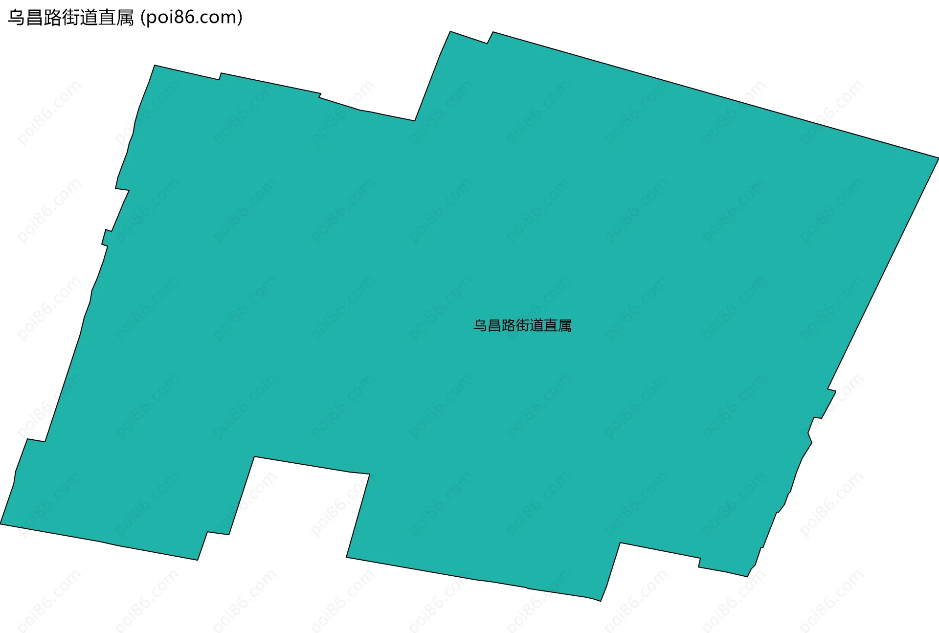 乌昌路街道直属边界地图