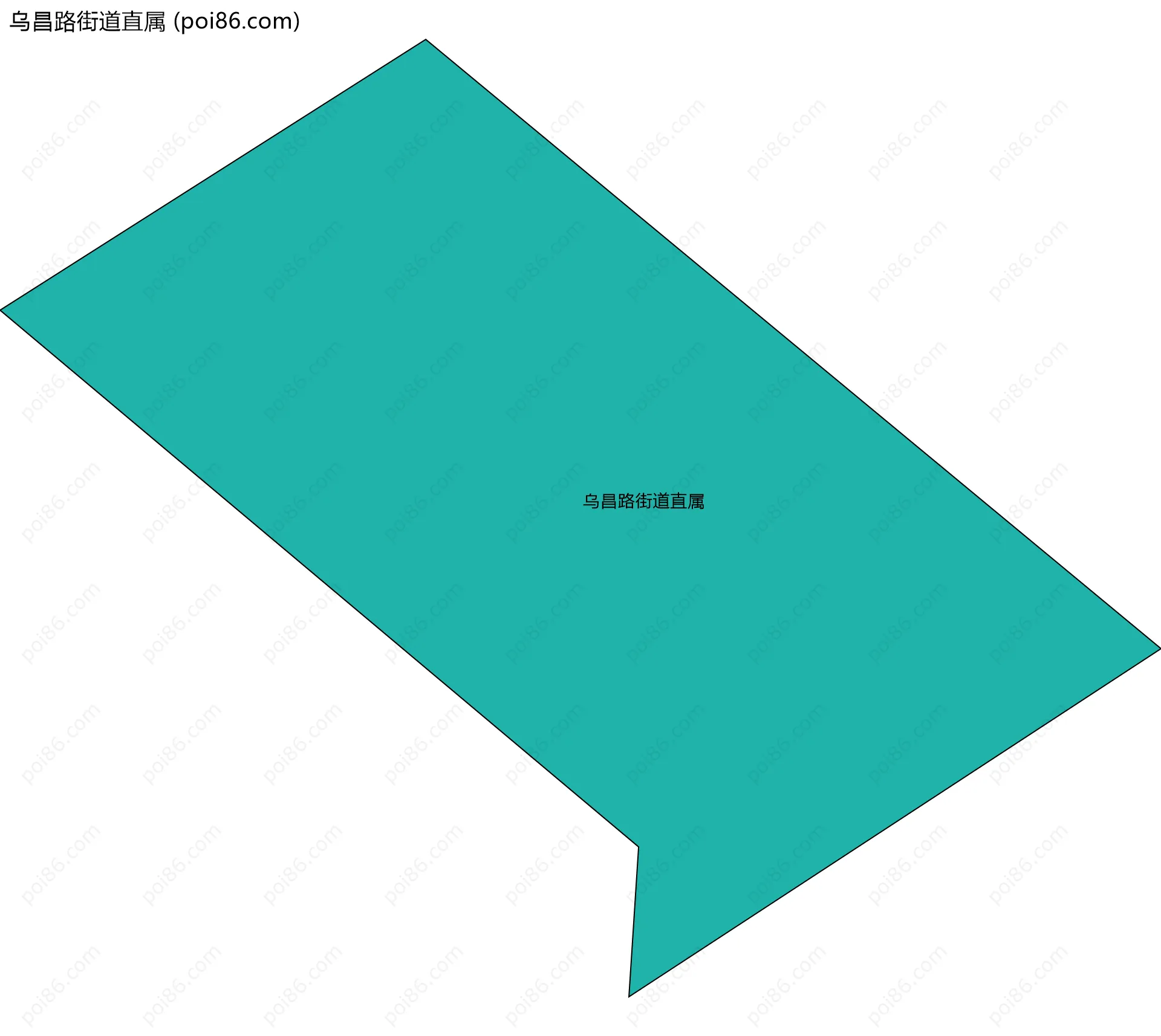乌昌路街道直属边界地图