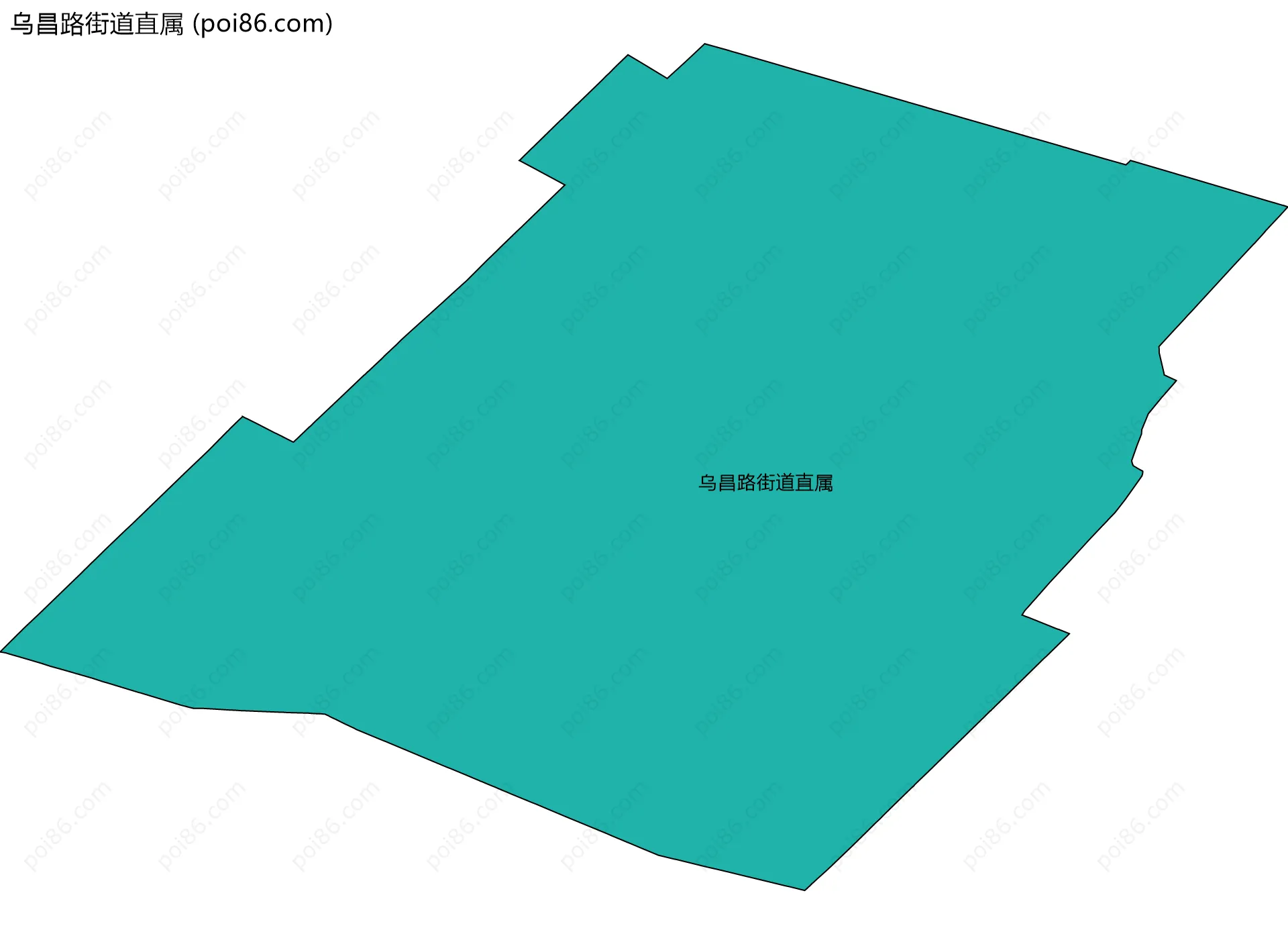 乌昌路街道直属边界地图