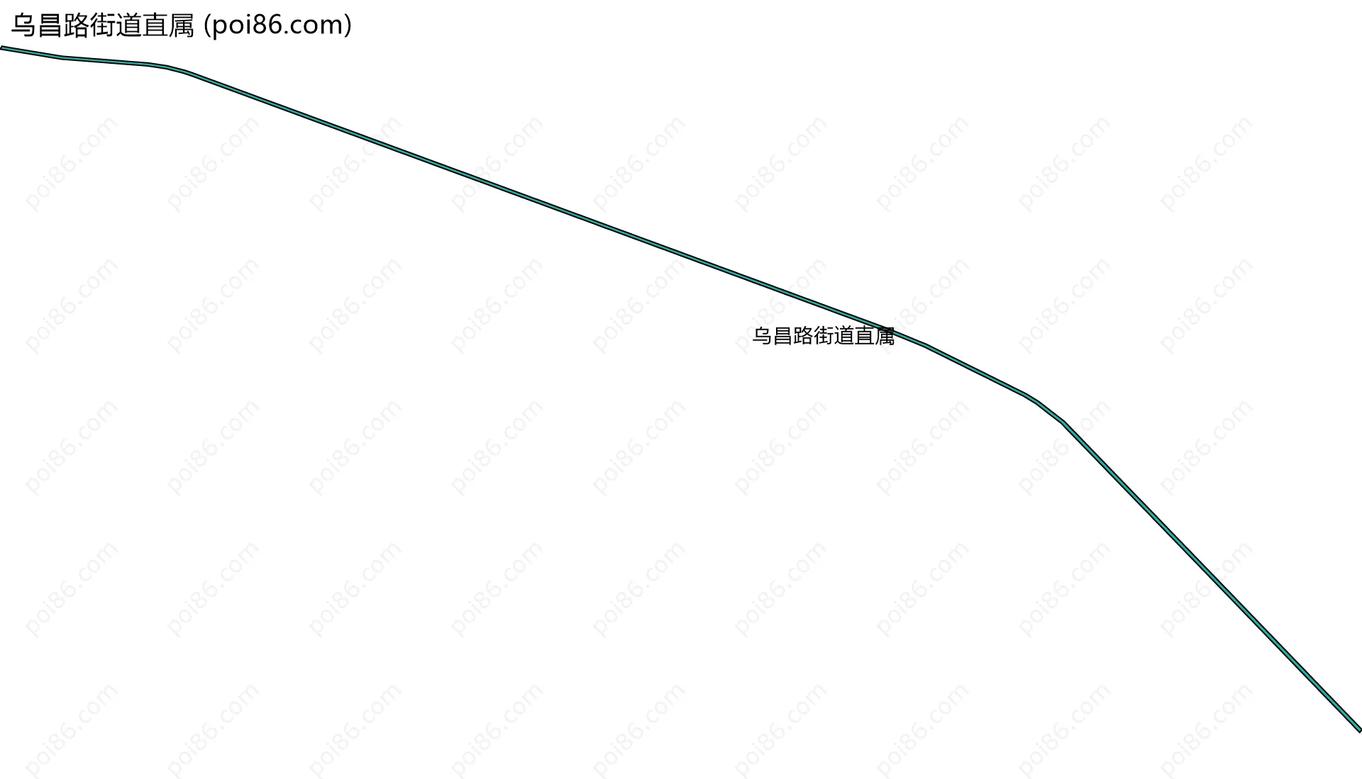 乌昌路街道直属边界地图