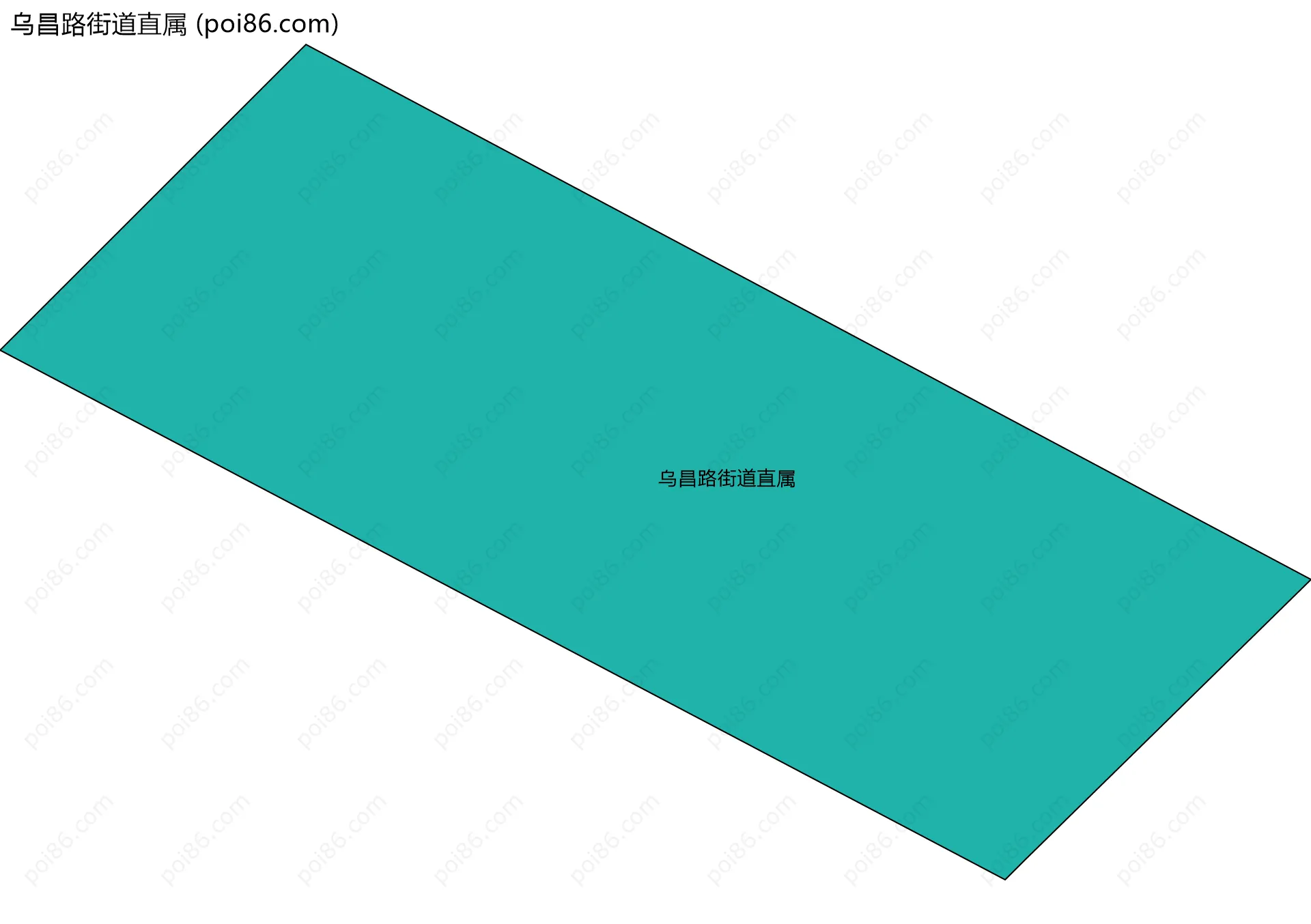 乌昌路街道直属边界地图