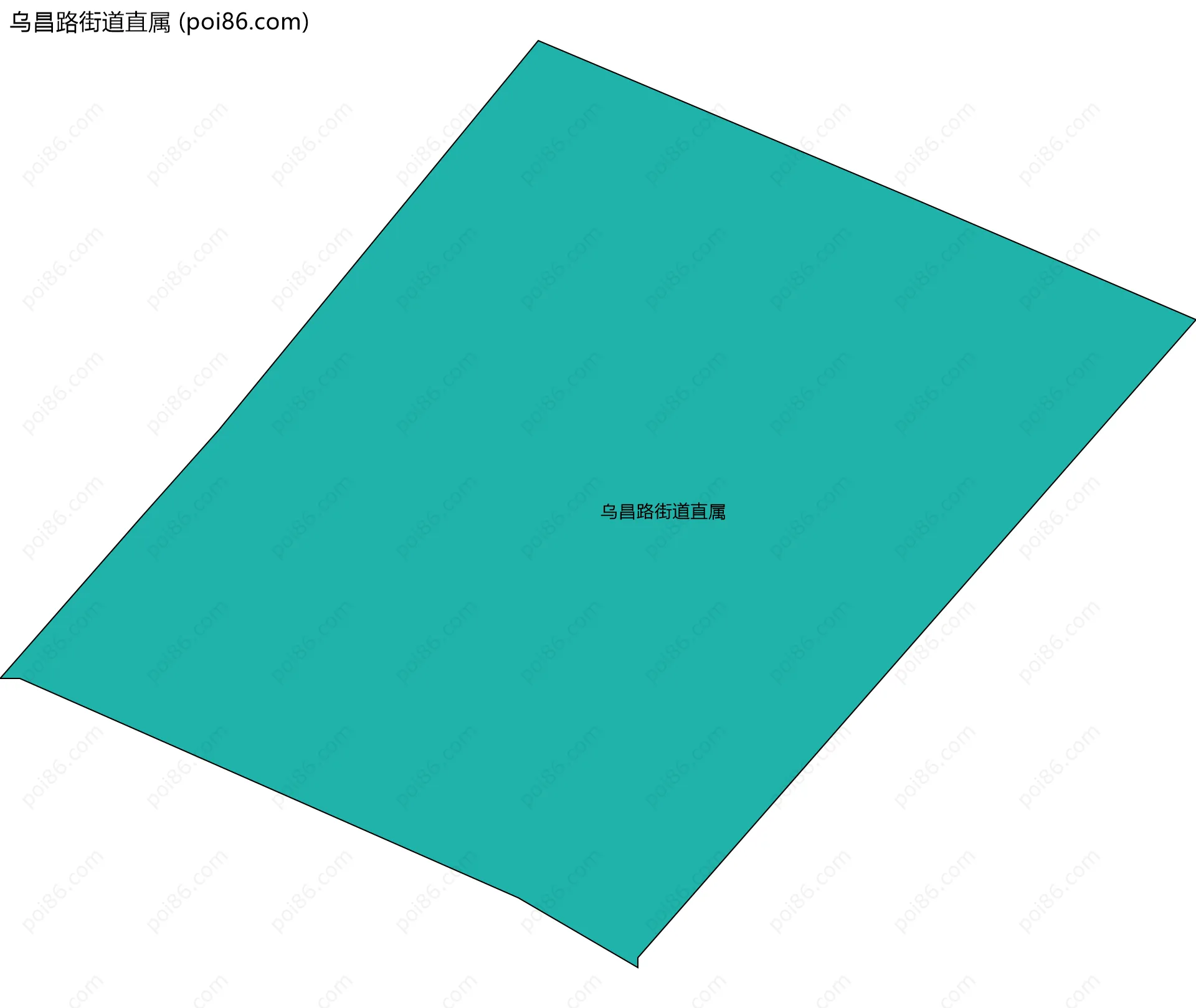 乌昌路街道直属边界地图
