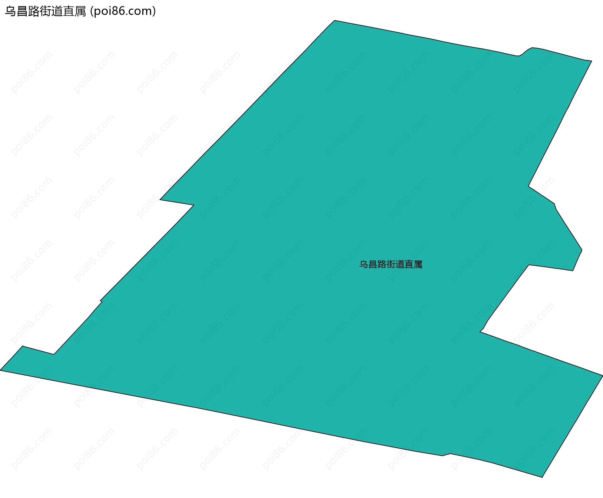 乌昌路街道直属边界地图