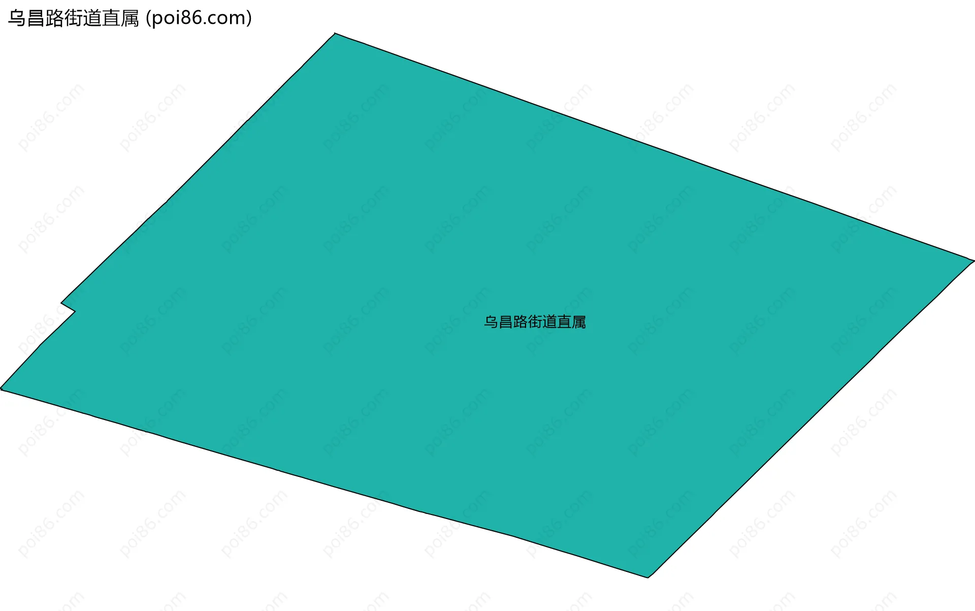 乌昌路街道直属边界地图