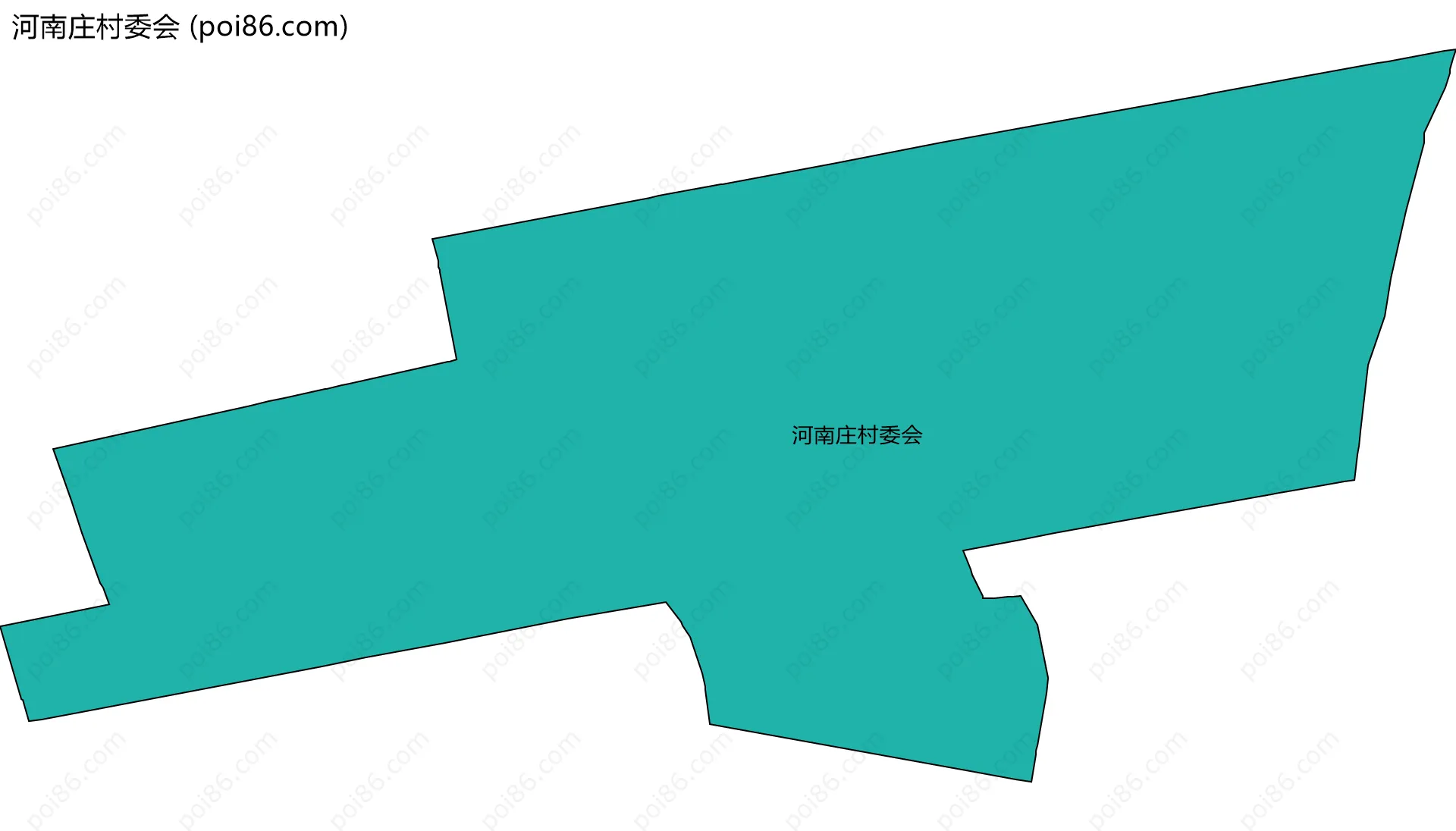 河南庄村委会边界地图