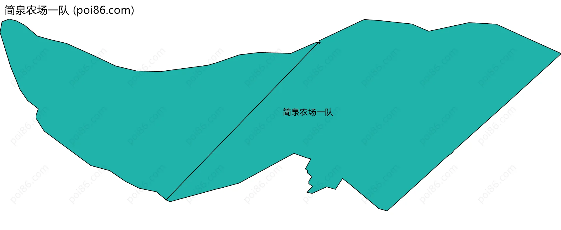 简泉农场一队边界地图