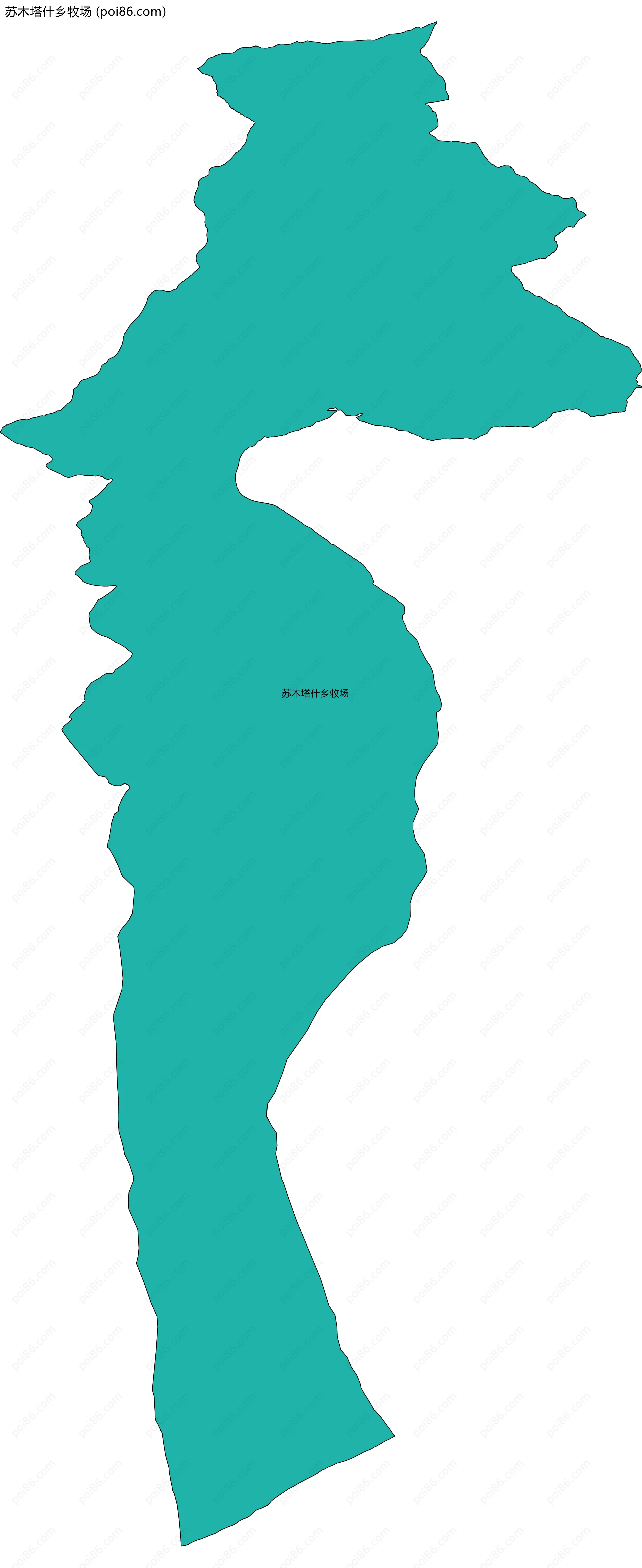 苏木塔什乡牧场边界地图