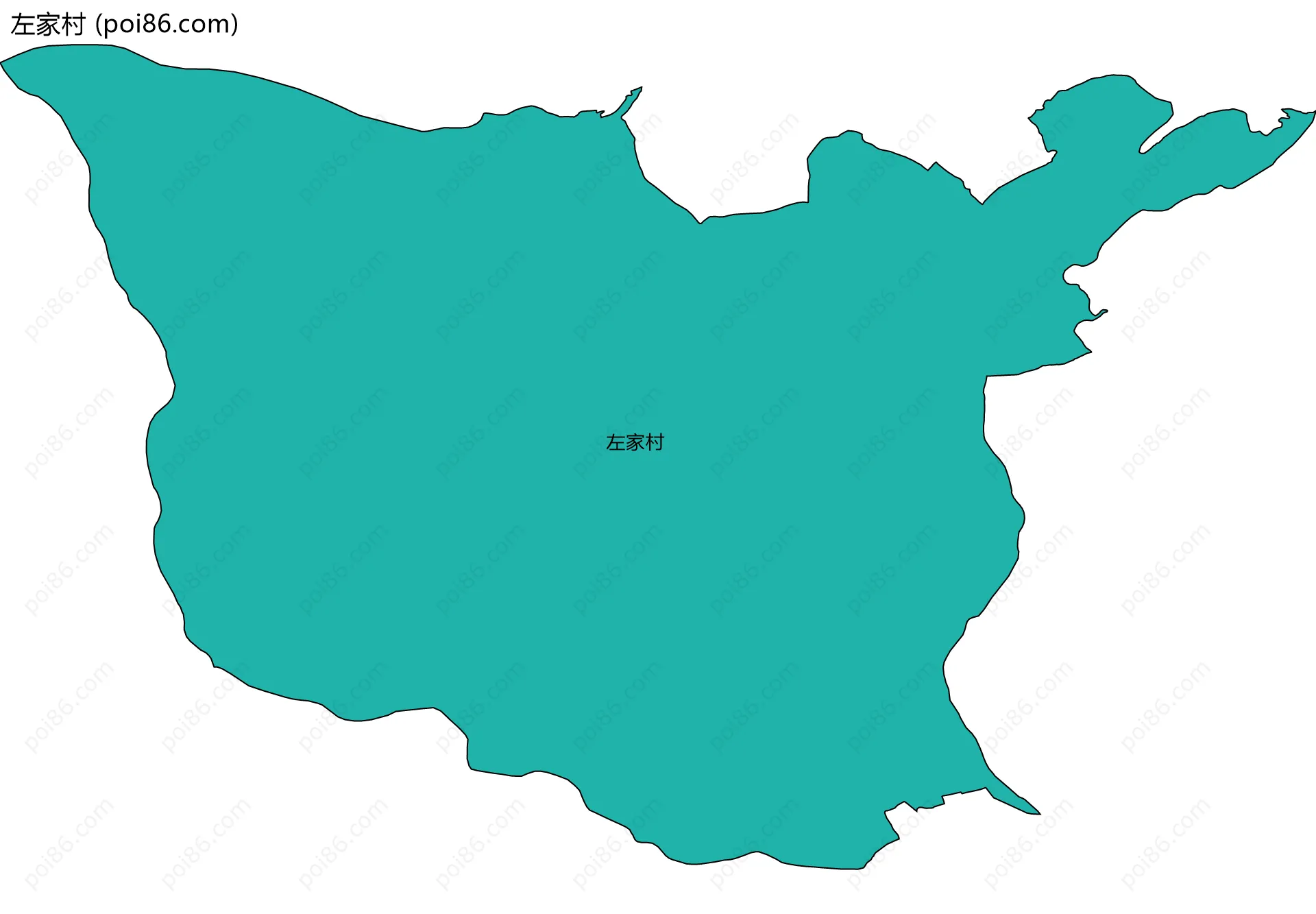 左家村边界地图