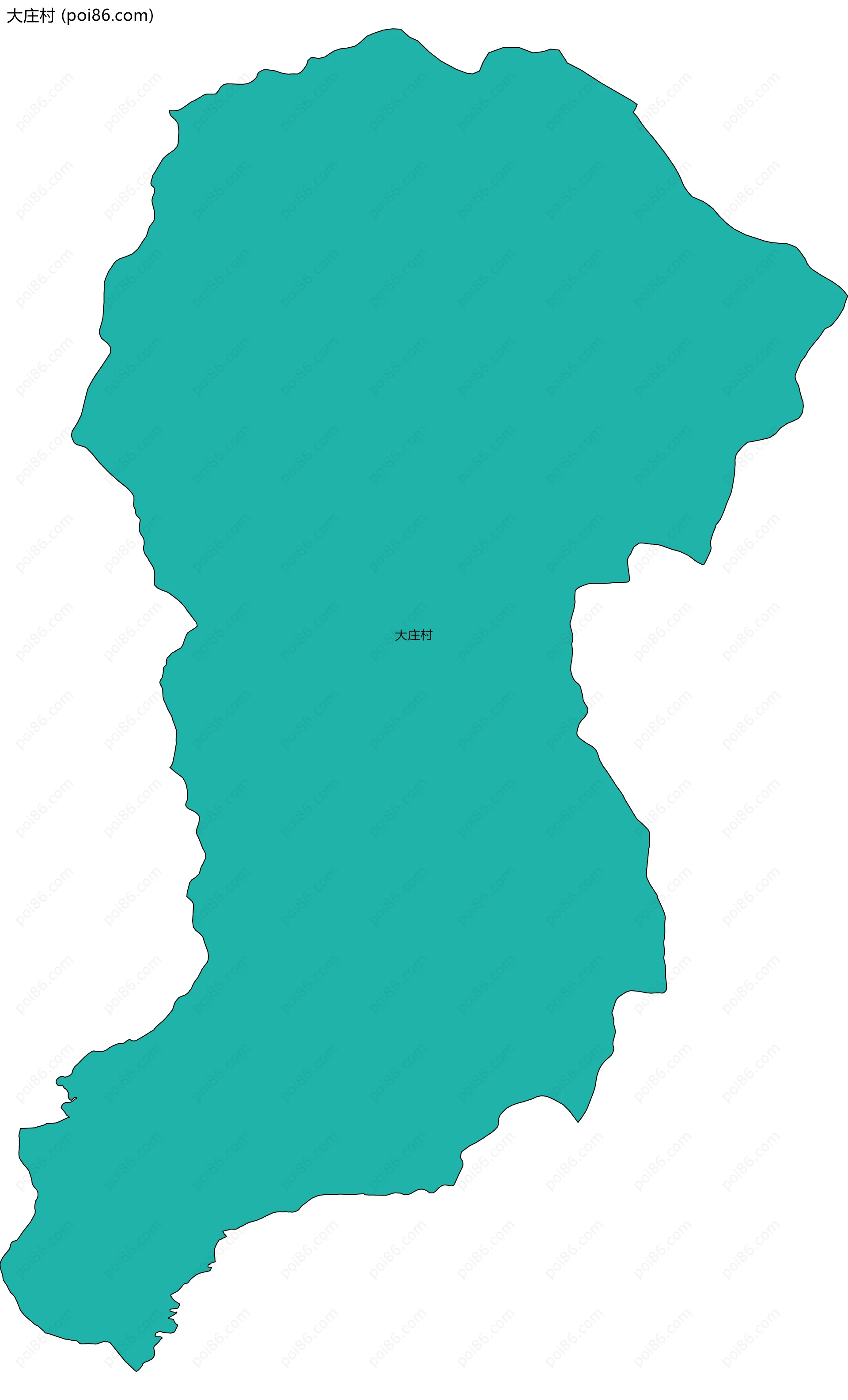 大庄村边界地图