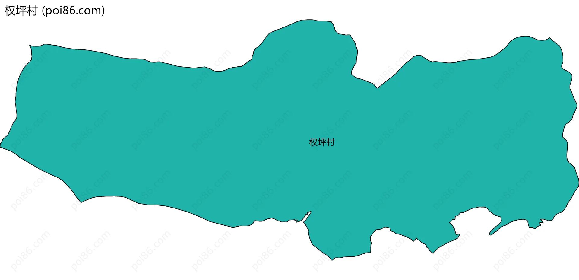 权坪村边界地图