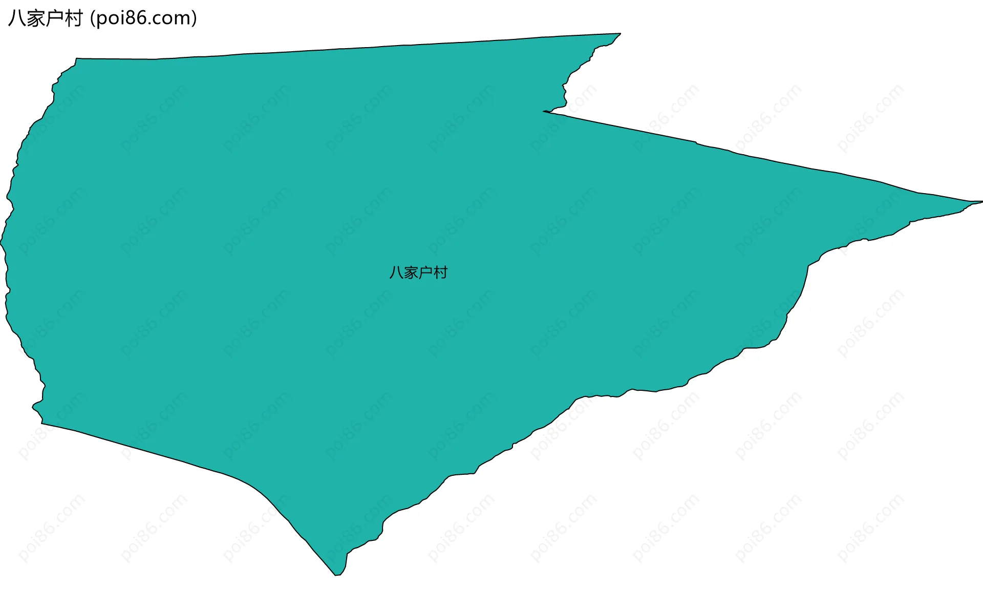 八家户村边界地图