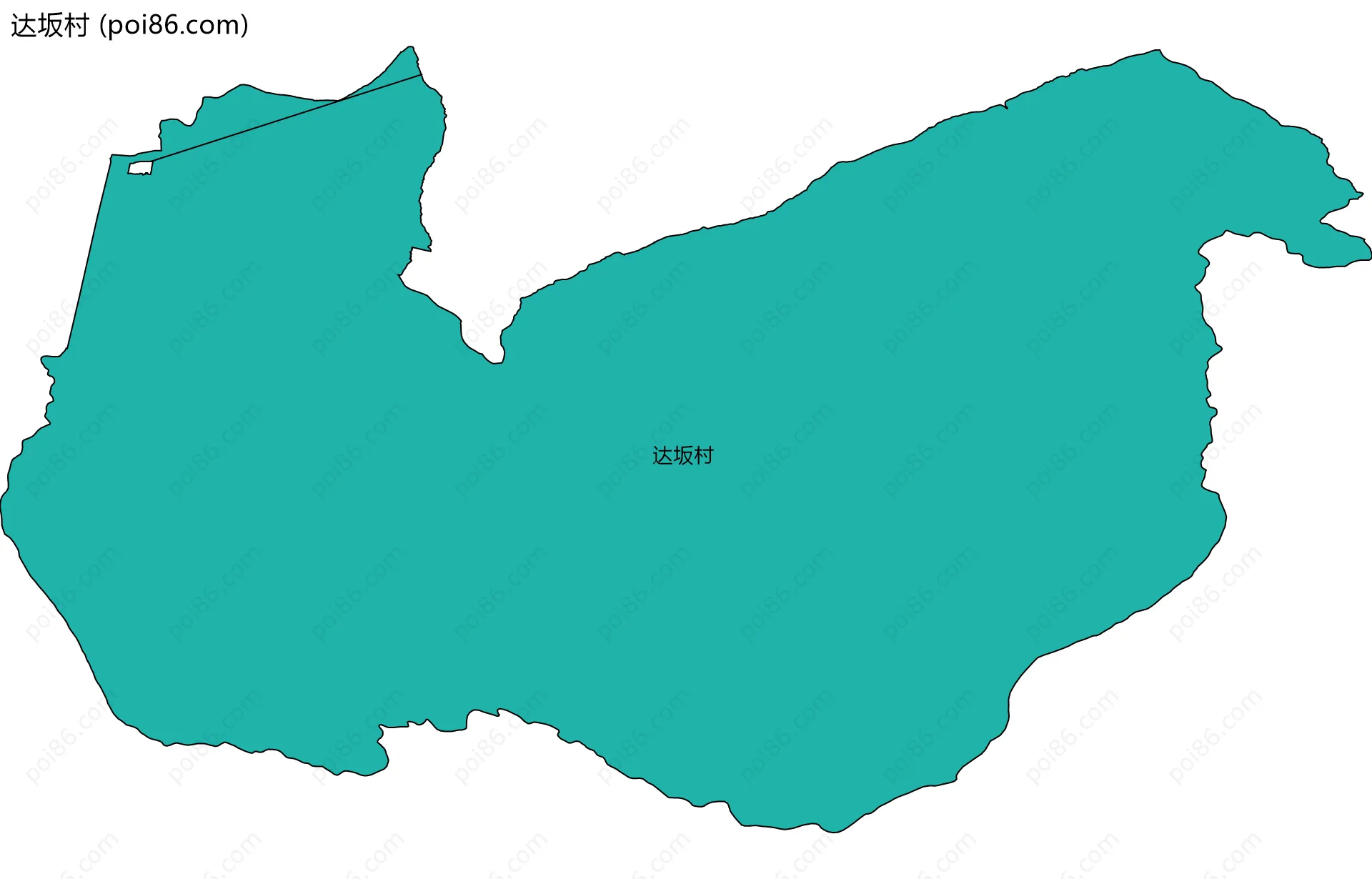 达坂村边界地图