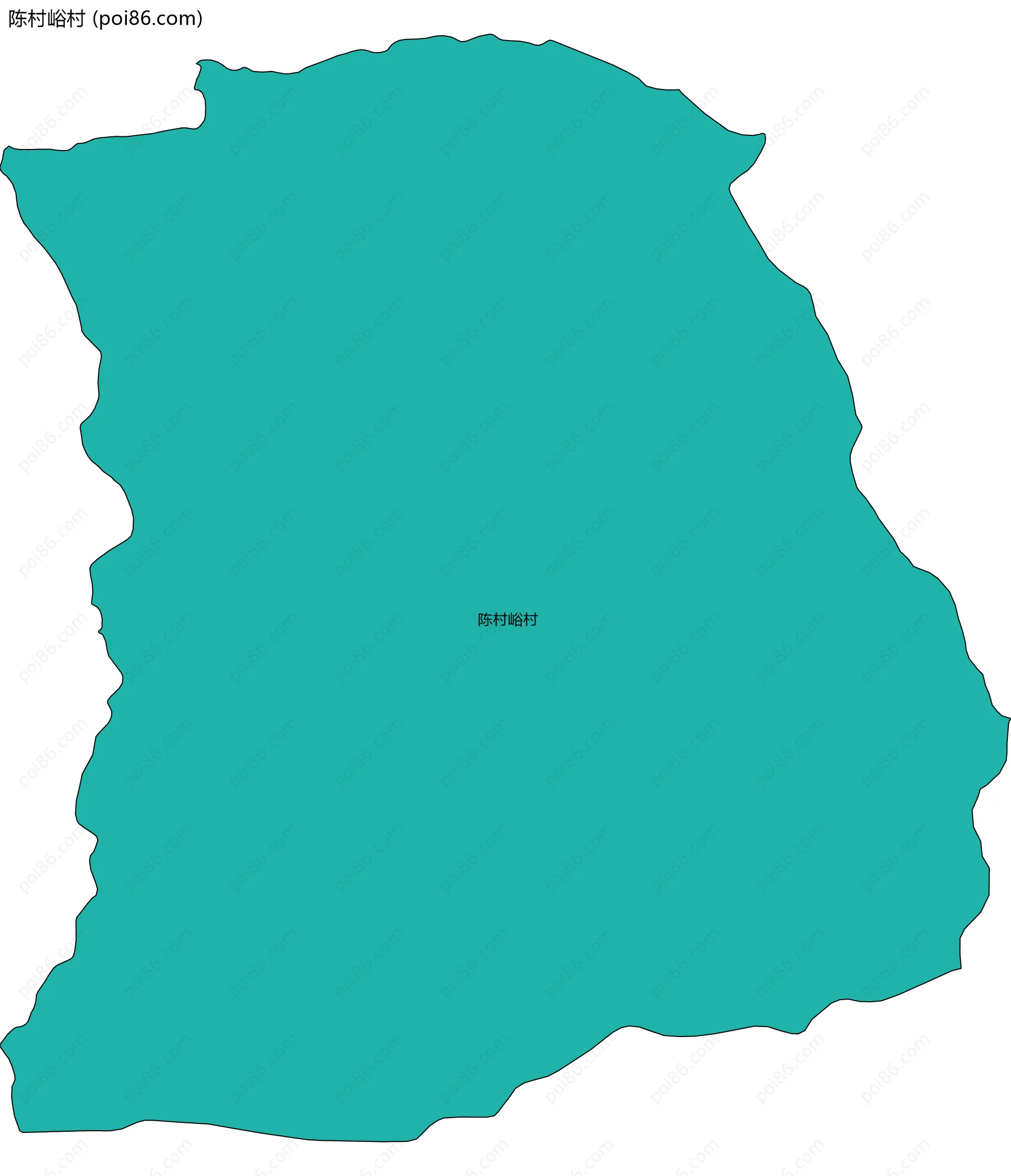 陈村峪村边界地图