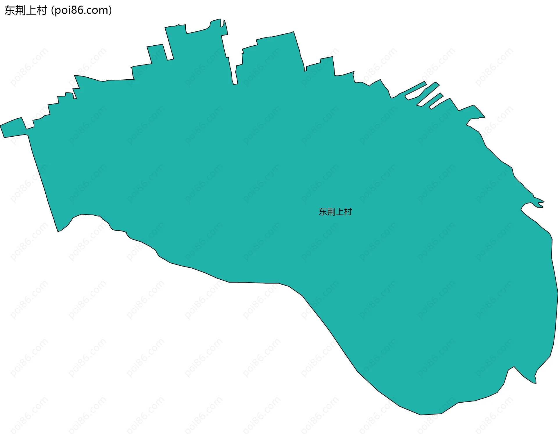 东荆上村边界地图