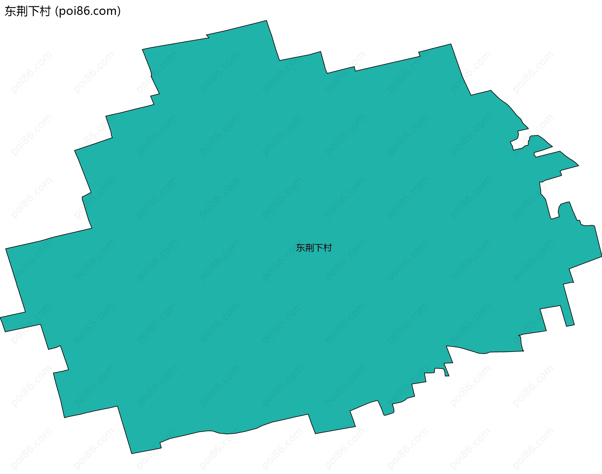 东荆下村边界地图