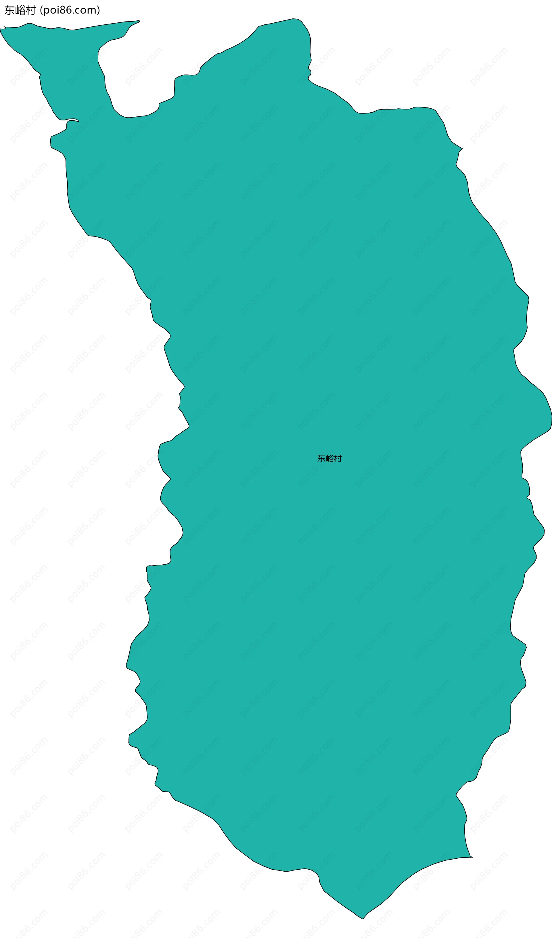 东峪村边界地图