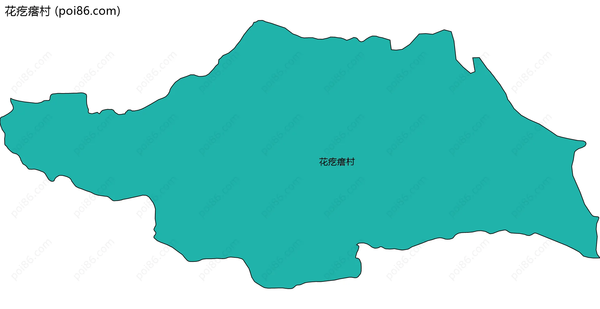 花疙瘩村边界地图