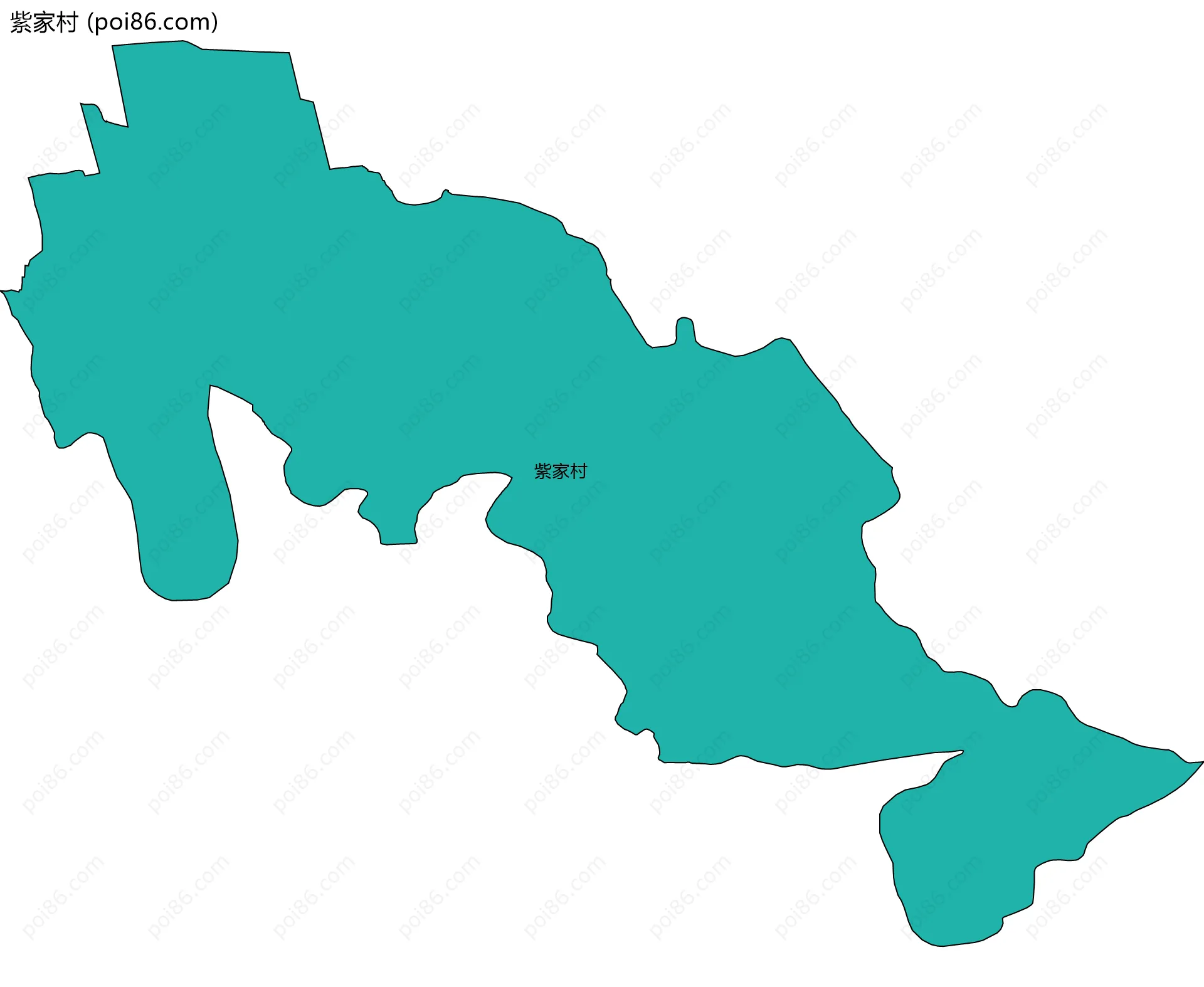 紫家村边界地图