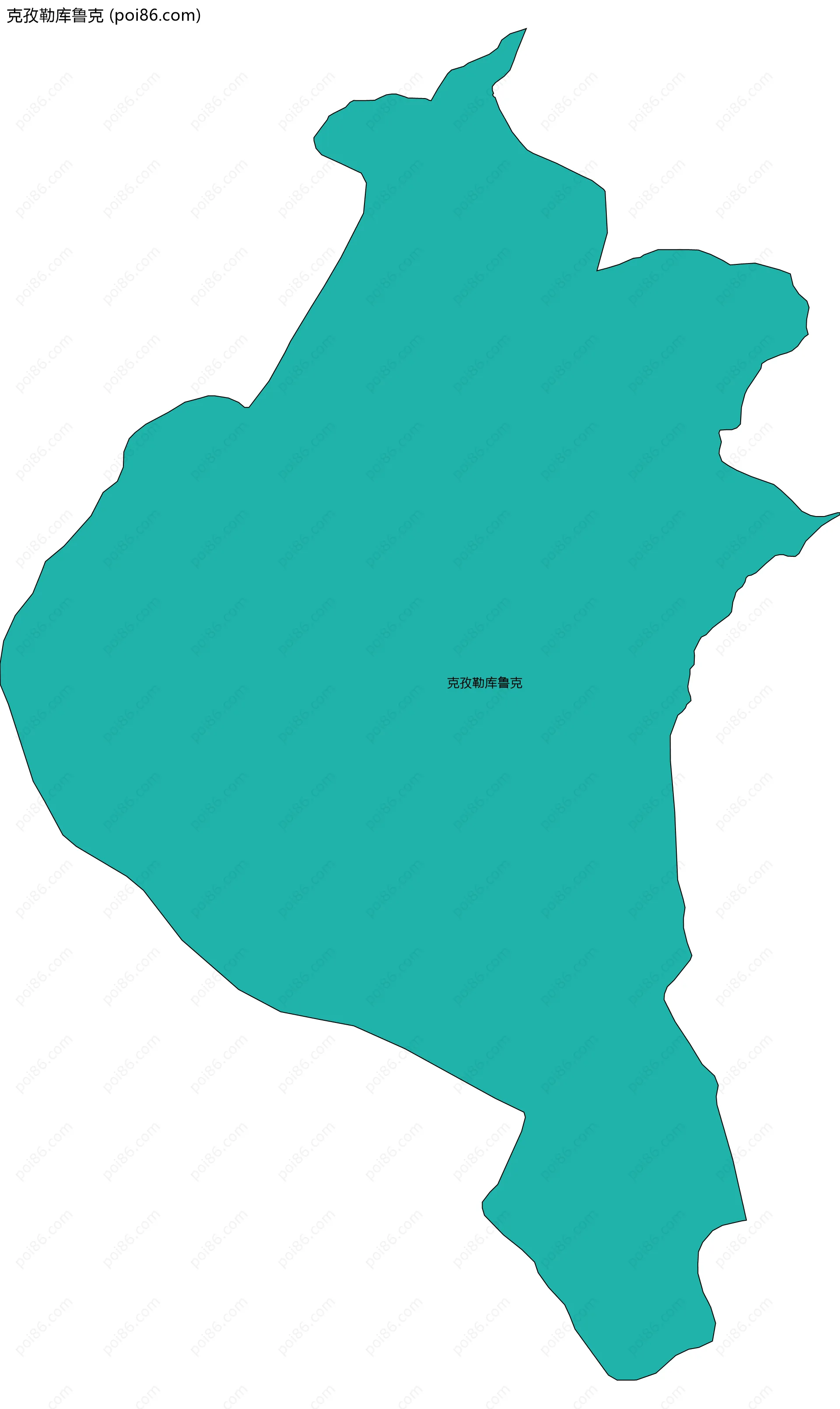 克孜勒库鲁克边界地图